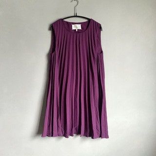 image of Maison Margiela Dress 2013 Mini Pleated Purple, Women's (Size Medium)