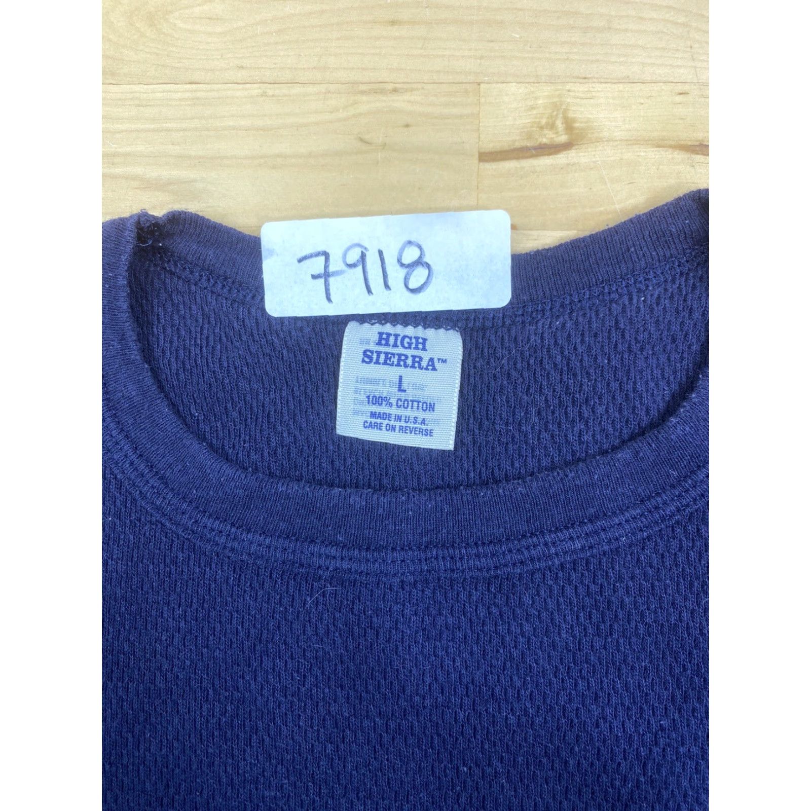 Vintage VINTAGE High Sierra Thermal Shirt Long Sleeve Blue Mens L Crew Neck #7918 Size US L / EU 52-54 / 3 - 3 Thumbnail