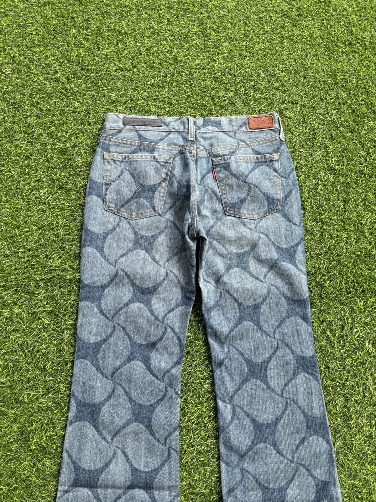 Hysteric Glamour Y2k Flare Levis Rebuild Project Full Print Jeans Size 27" / US 4 / IT 40 - 4 Thumbnail
