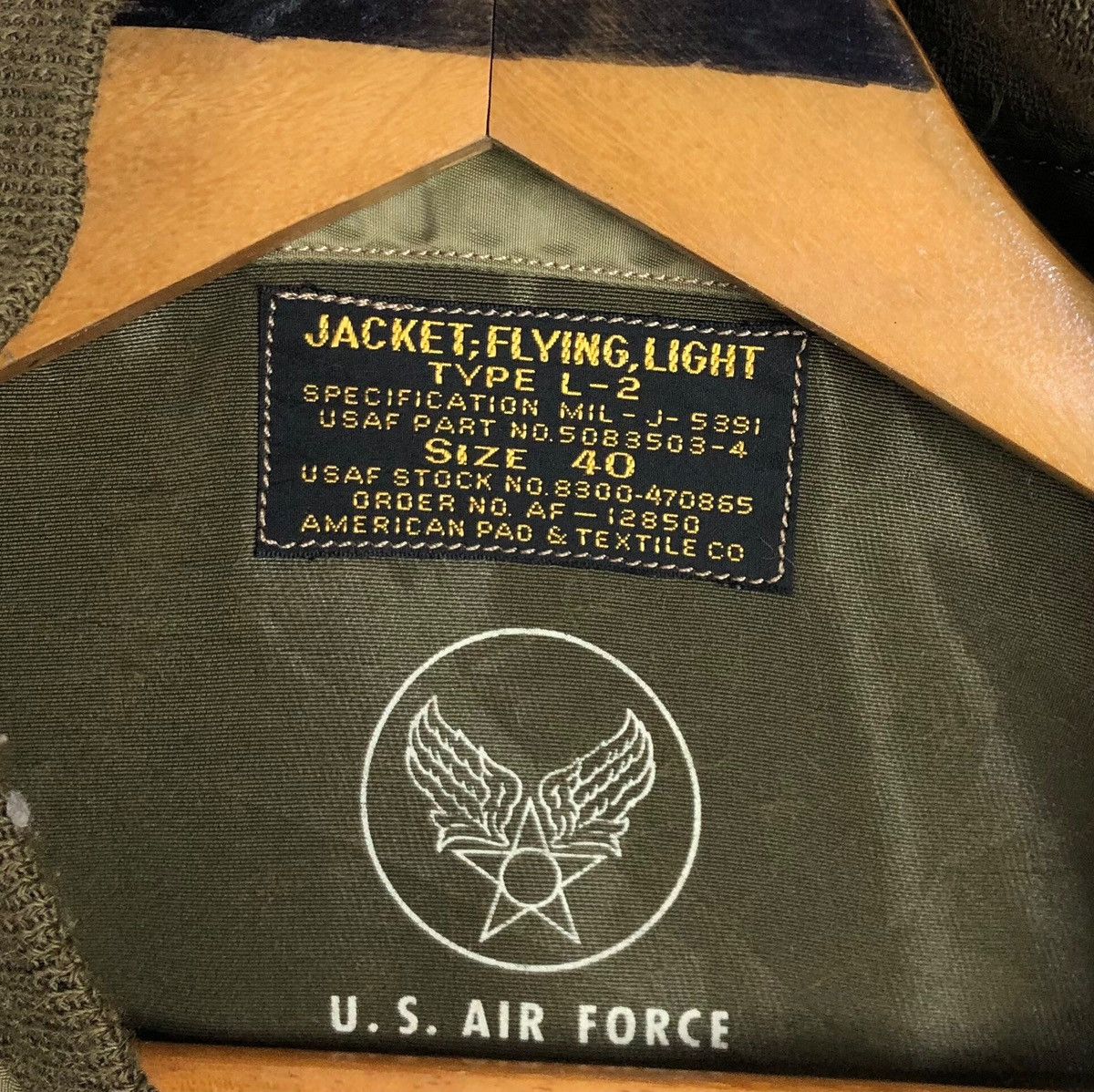 Buzz Rickson's Buzz Rickson’s Type L-2 Flight Jacket US Air Force Size US L / EU 52-54 / 3 - 11 Thumbnail