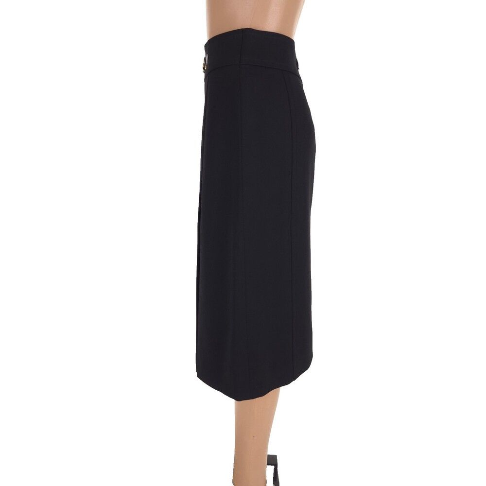 Celine Vintage 80s 90s Celine Paris Chainlink Slit Front Skirt 6 Size 26" / US 2 / IT 38 - 7 Thumbnail