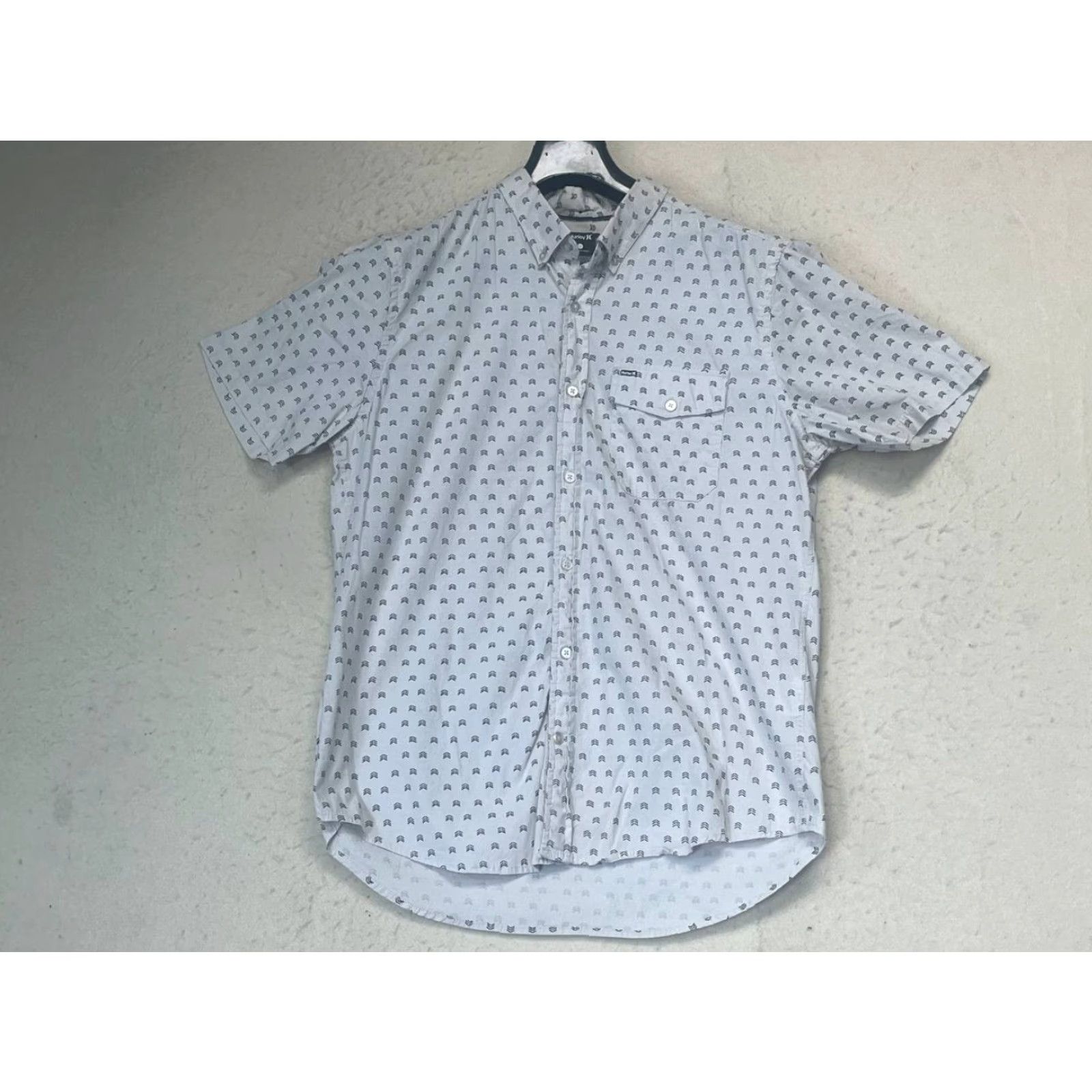 Hurley Hurley Mens Button Front Hawaiian Short Sleeve Cotton Shirt L Multicolor Hawaiian Button-Up Shirt Mens Size US L / EU 52-54 / 3 - 2 Thumbnail