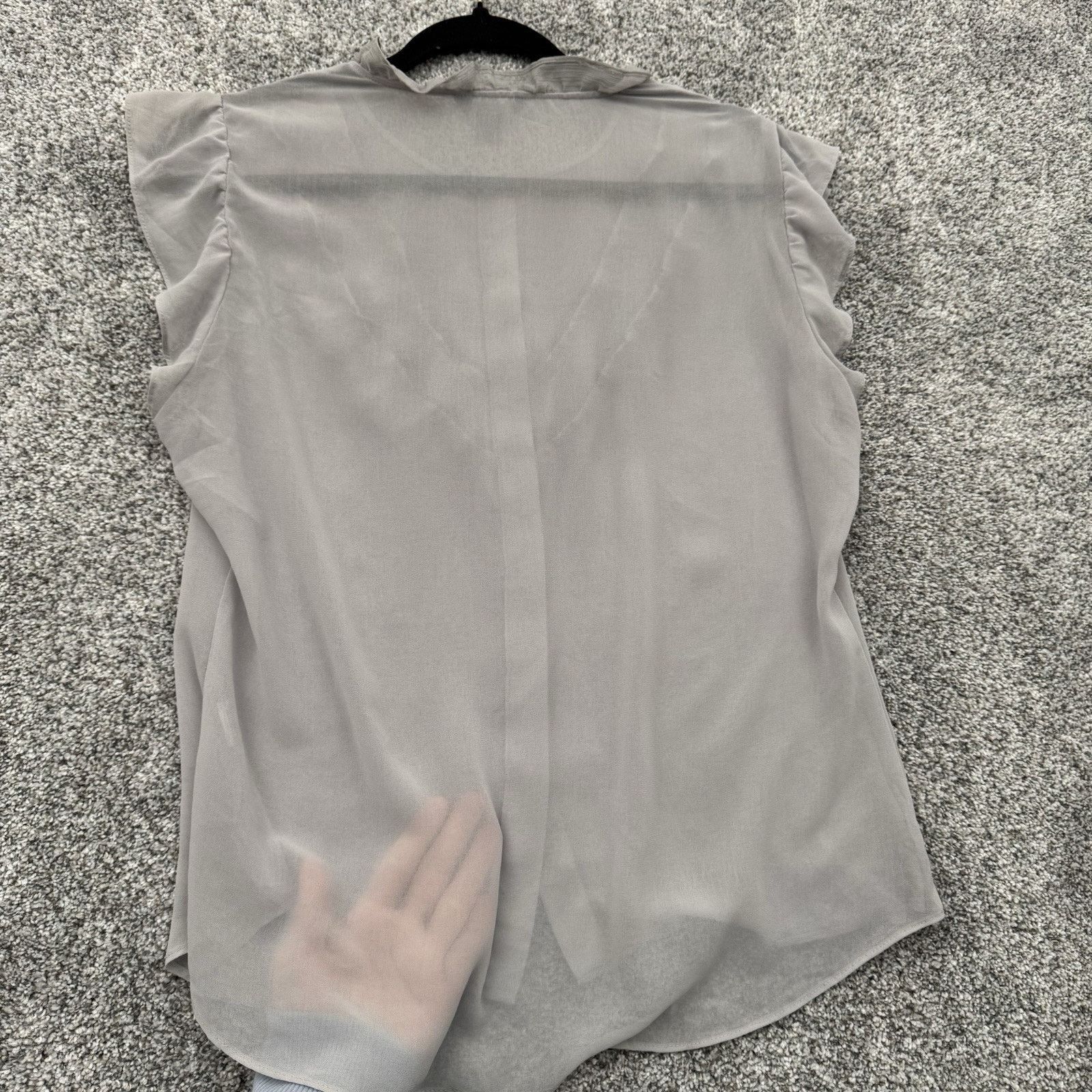 Banana Republic Banana Republic Blouse Womens PL Petite Ruffle Office Chic Size L / US 10 / IT 46 - 6 Thumbnail