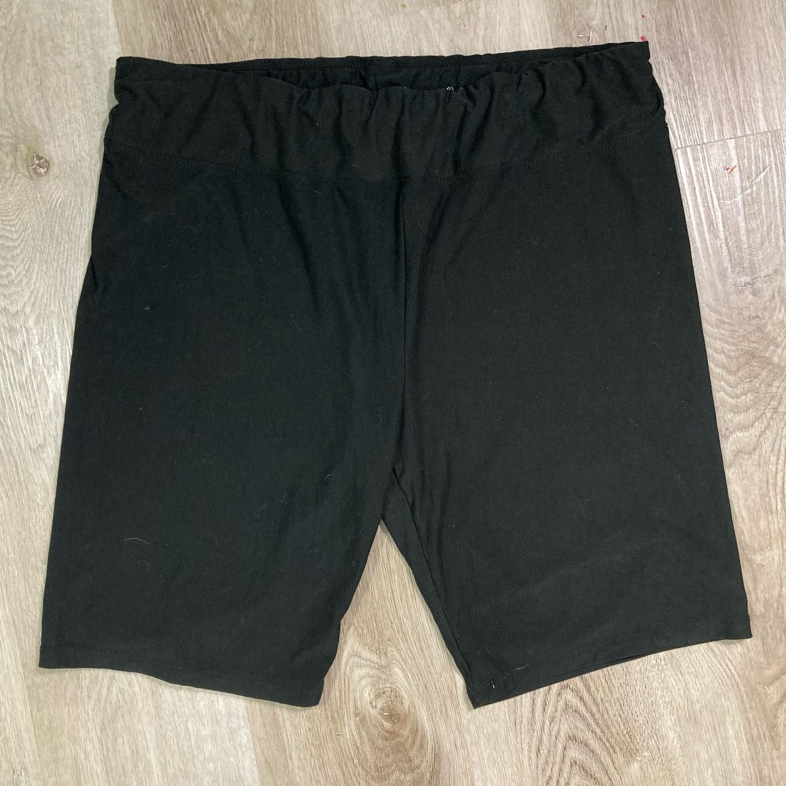 Other Terra & Sky Women's Plus Size 2X Black Stretch Biker Shorts Size 34" / US 12 / IT 48 - 4 Thumbnail