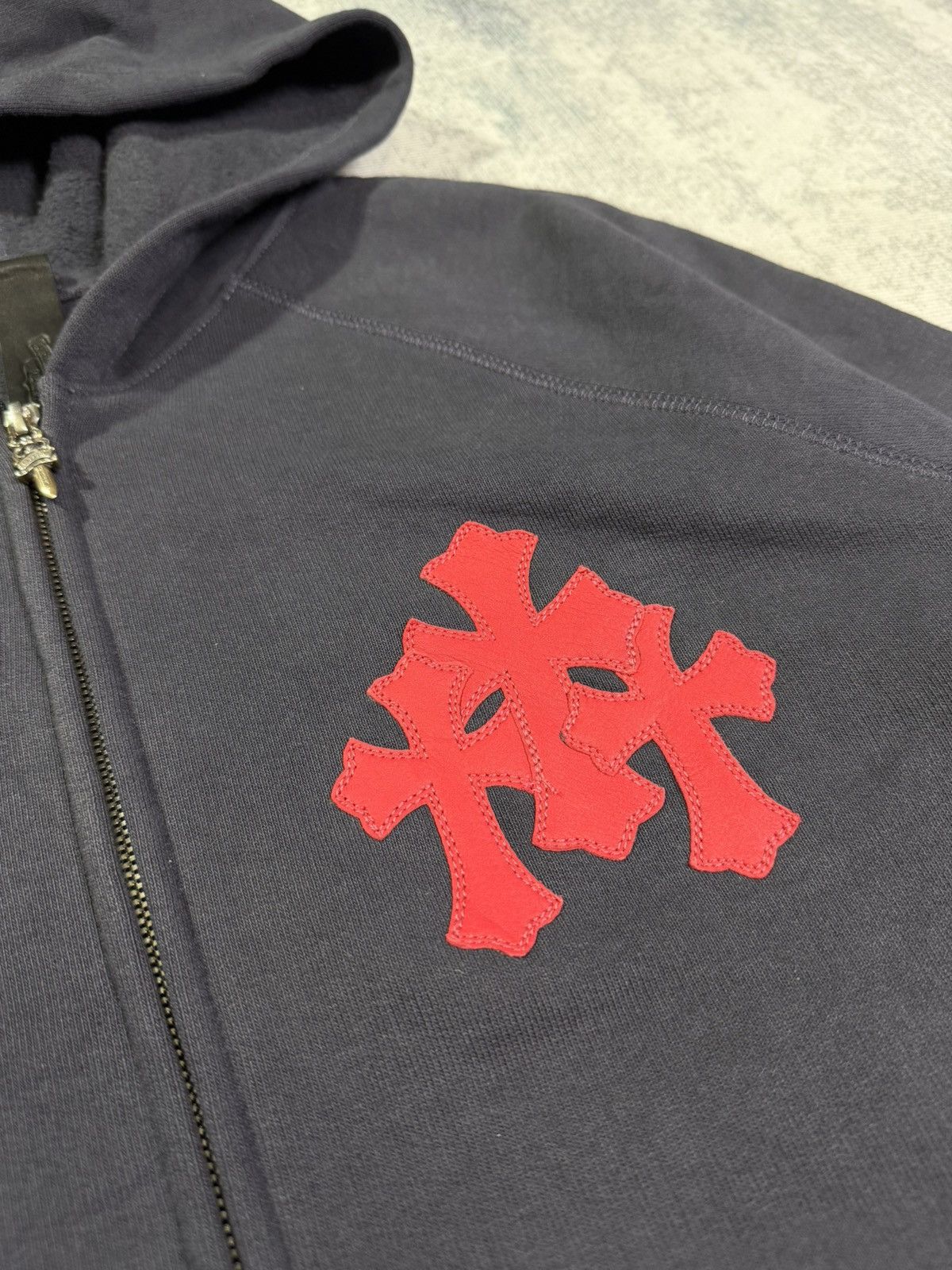 Chrome Hearts Chrome Hearts - Y Not Paper Jam Navy Red Cemetery Cross Size US S / EU 44-46 / 1 - 4 Thumbnail