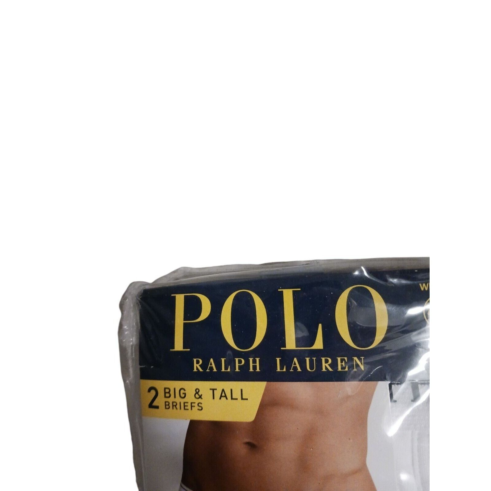Ralph Lauren 4X 2Pack Polo Ralph Lauren Briefs 56" White COTTON BIG TALL Size ONE SIZE - 4 Thumbnail