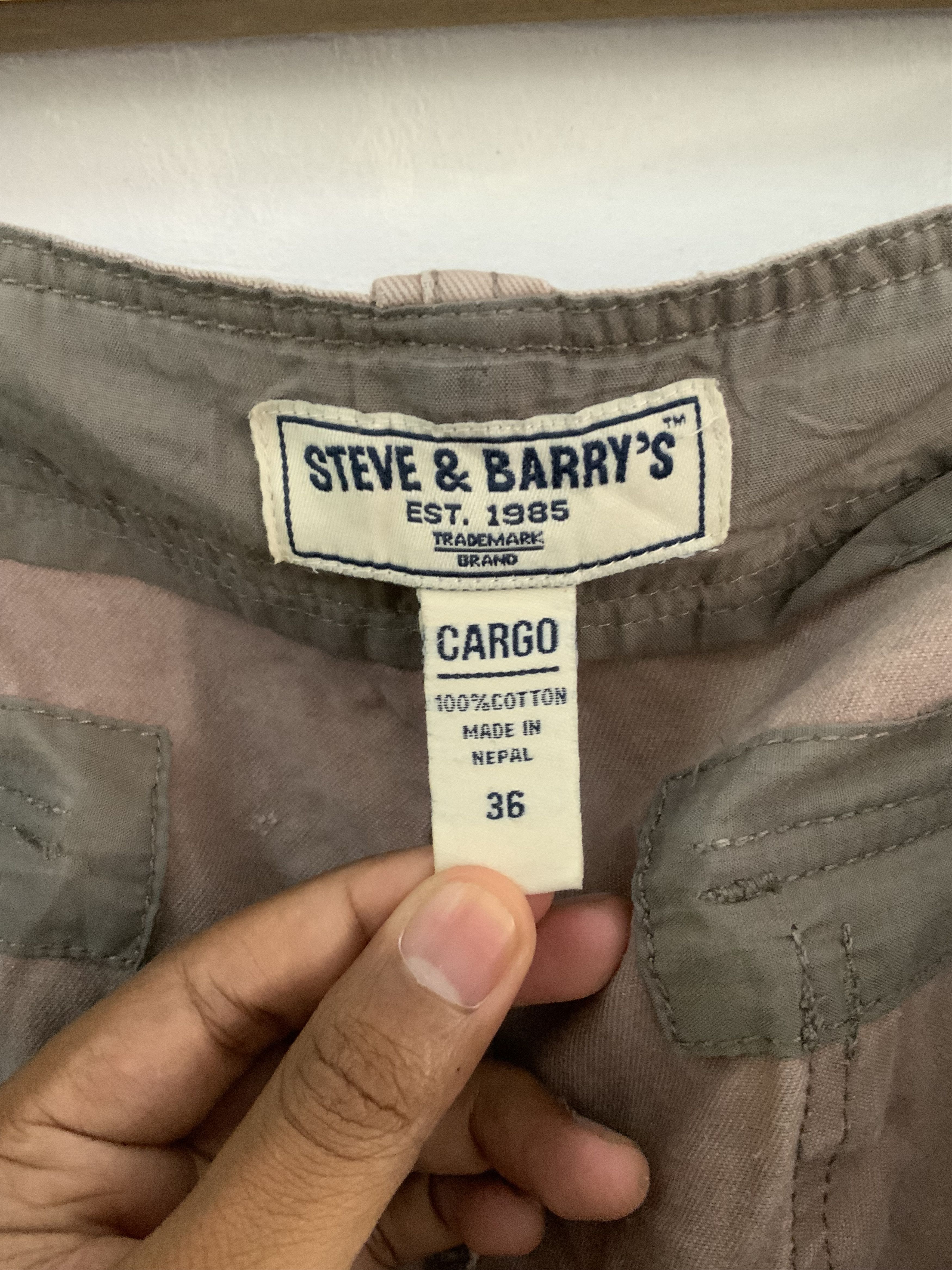 Steve And Barrys Steve & Barry’s Cargo Khaki Shorts Size US 36 / EU 52 - 9 Thumbnail