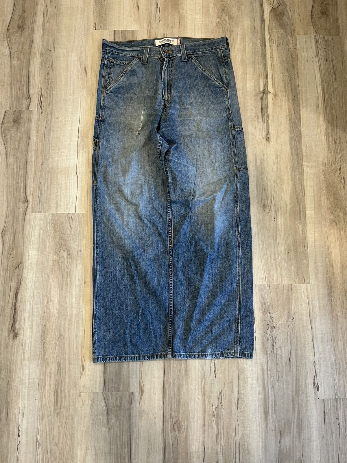 Levi's × Vintage Y2K Levi’s wide leg carpenter jeans Size US 34 / EU 50 - 1 Thumbnail