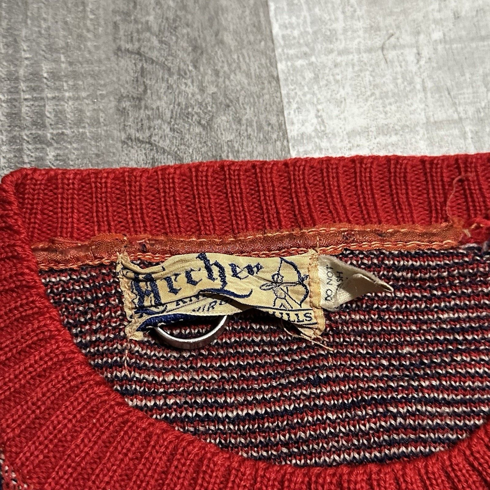 Vintage Archer Rare Vintage 1940s Wool Novelty Sweater Blue Reindeer Size S / US 4 / IT 40 - 13 Thumbnail