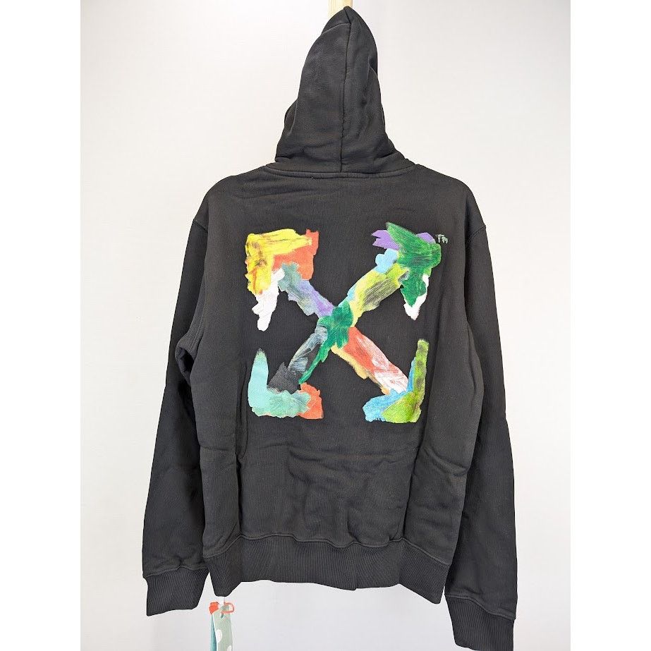 Off-White o1rshd1 Brush Arr Slim Hoodie in Black Multicolor Size US S / EU 44-46 / 1 - 10 Thumbnail