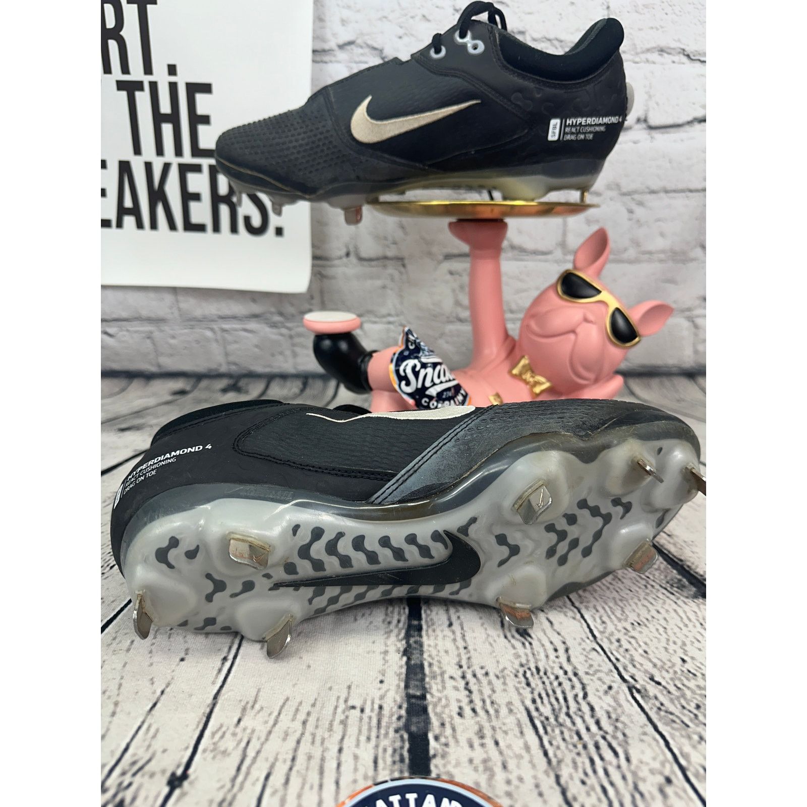 Nike Nike Hyperdiamond 4 Elite Softball Metal Cleats Womens 8.5 Size US 8.5 / IT 38.5 - 7 Thumbnail