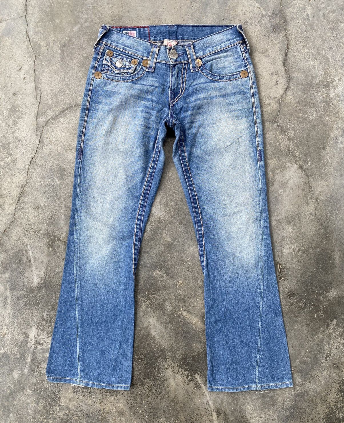 True Religion Vintage True Religion Distressed Denim Pants Size US 30 / EU 46 - 1 Thumbnail