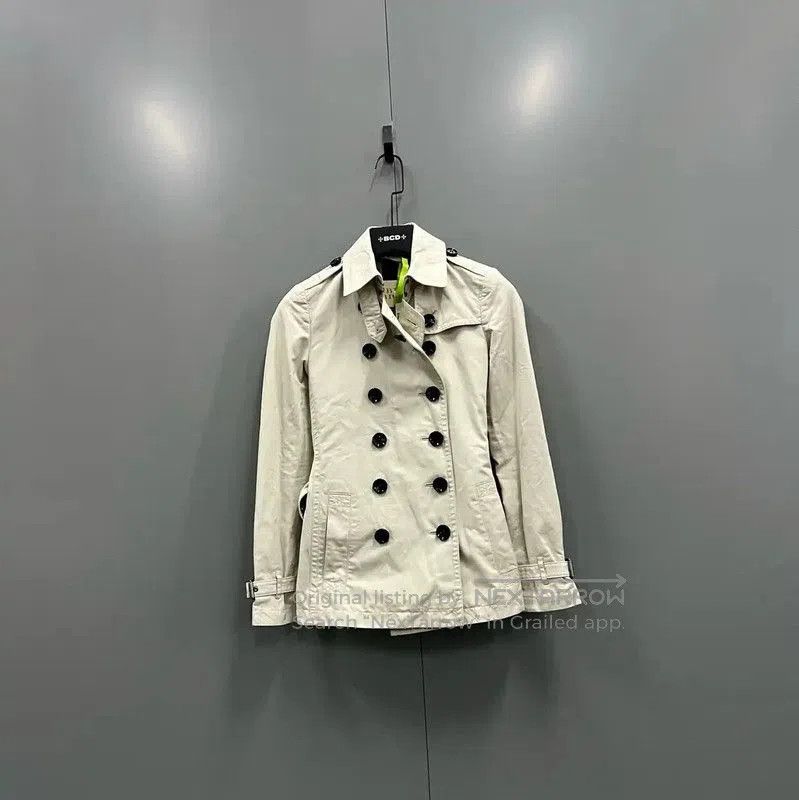 Burberry Burberry Khaki Cotton Women's Jacket. Size XXS / US 00 / IT 34 - 1 Thumbnail