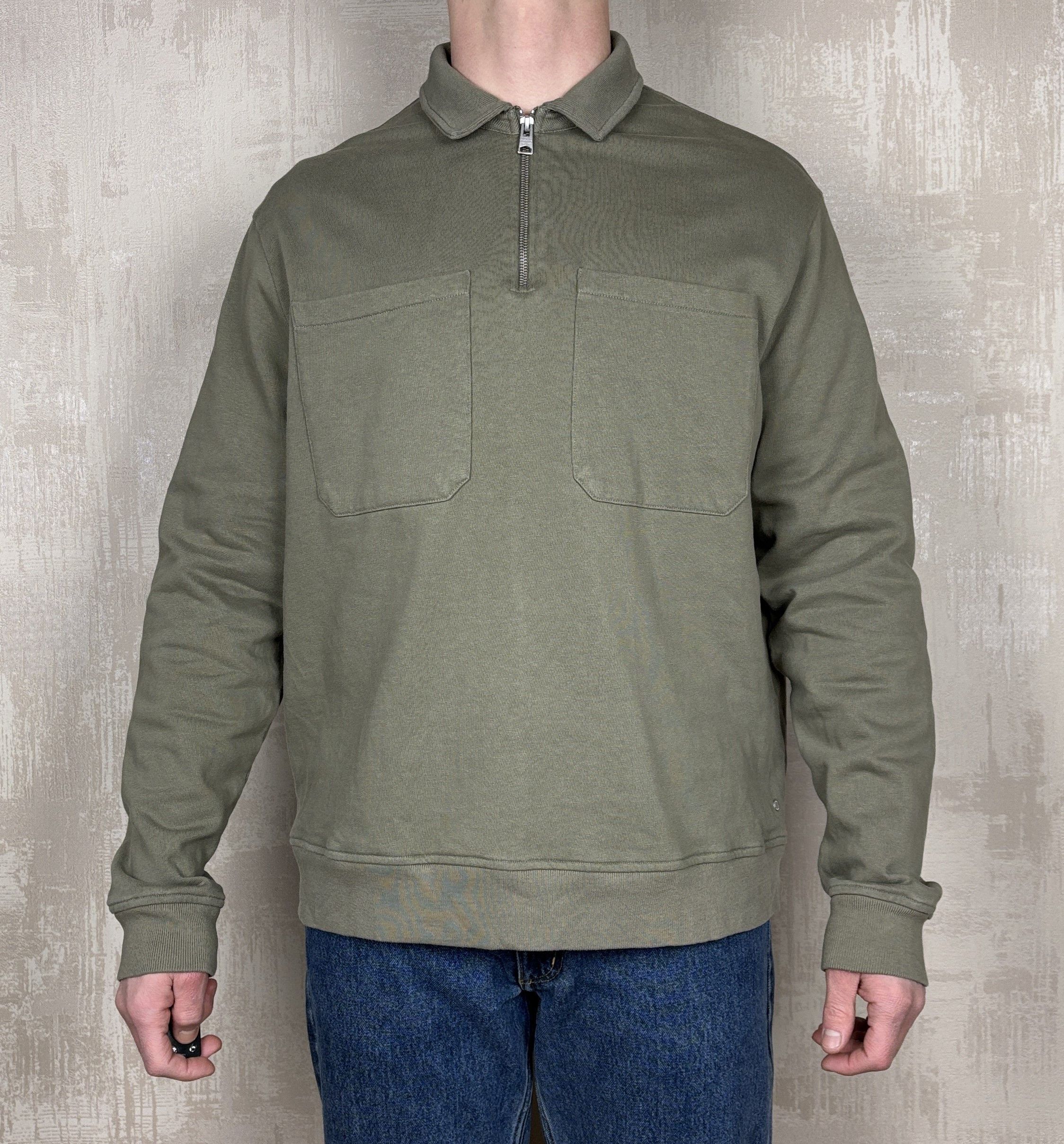 Allsaints AllSaints Jaxon Half Zip Polo Sweatshirt Oversized Size US XL / EU 56 / 4 - 2 Thumbnail