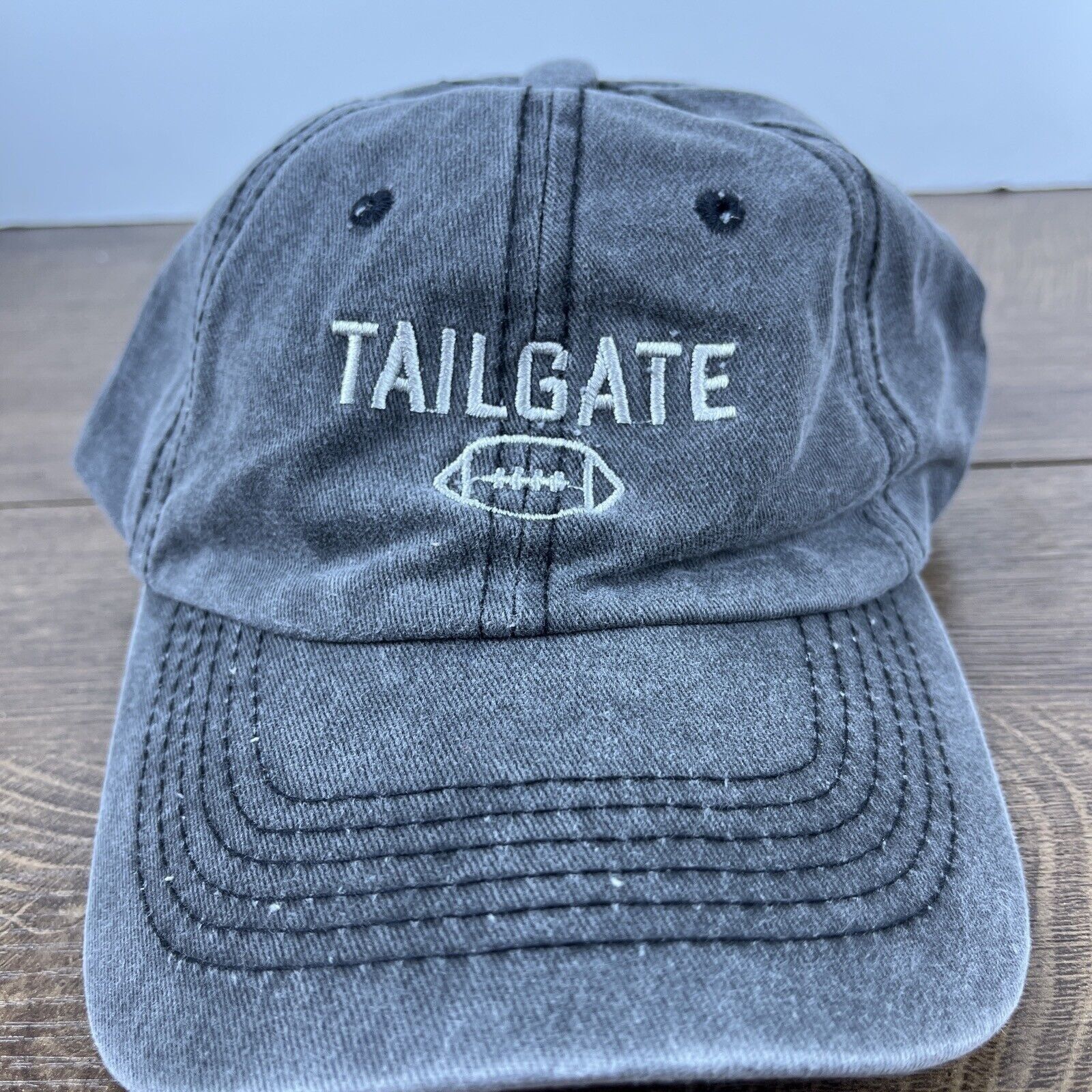 Other Tailgate Hat Football Tailgate Hat Gray Hat Adjustable Gray Size ONE SIZE - 1 Thumbnail
