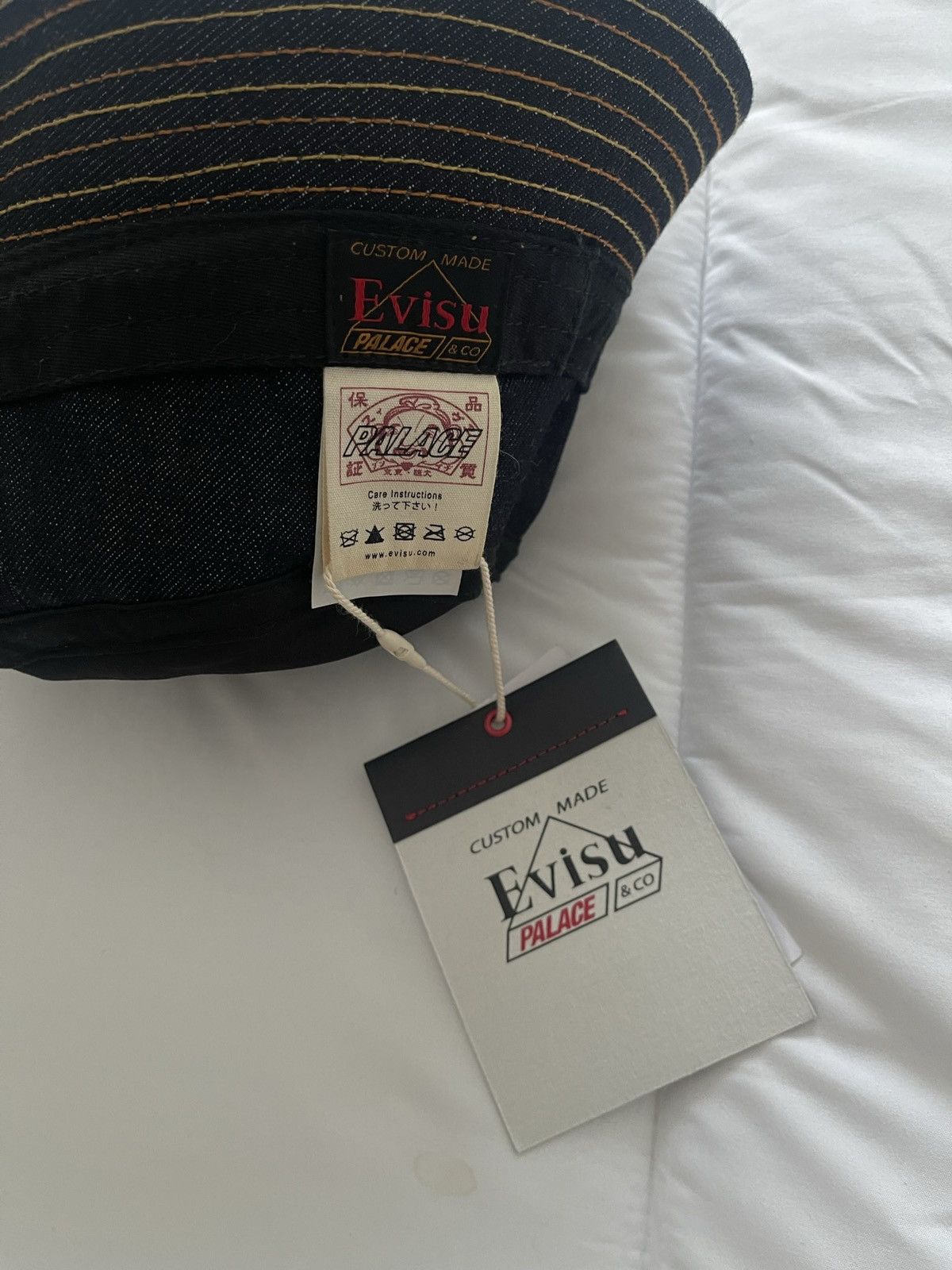 Evisu × Palace Palace Evisu Bucket Hat Indigo L/XL Size ONE SIZE - 4 Thumbnail