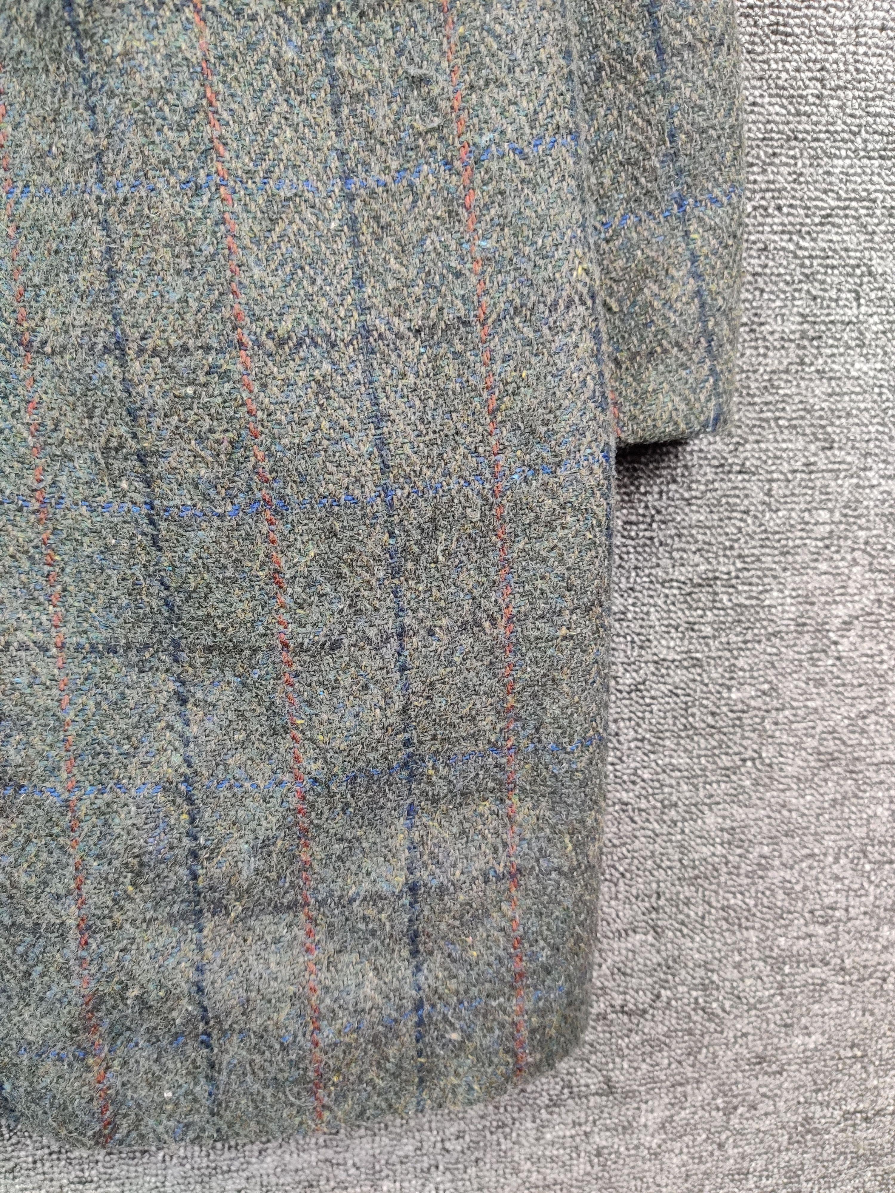 Harris Tweed Harris Tweed x Sevendays Sundays Shadow Plaid Wool Coat Size US L / EU 52-54 / 3 - 3 Thumbnail