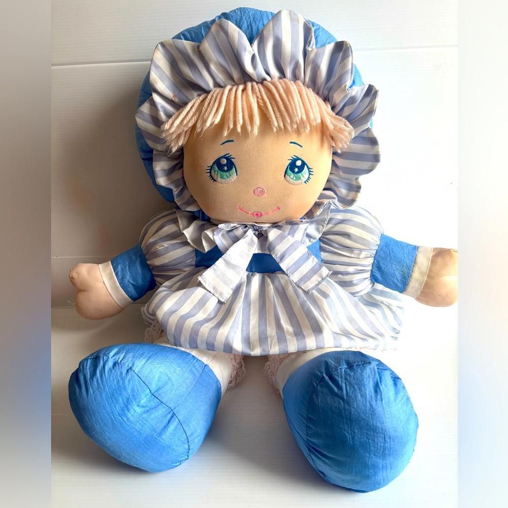 Designer Vintage White And Blu Dolly Mine Tall Rag Doll Size ONE SIZE - 1 Thumbnail