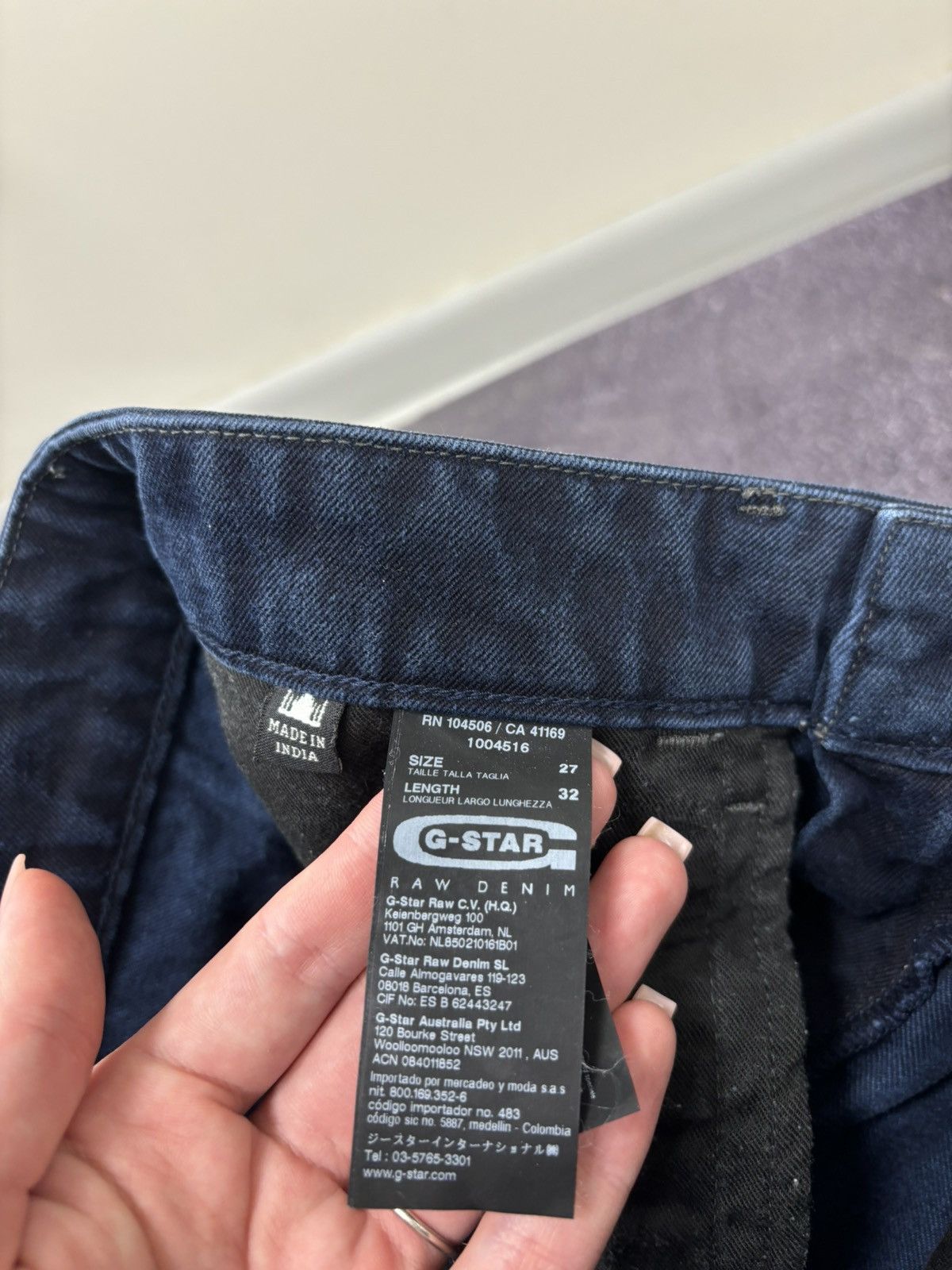 G-Star Vintage G-Star Raw Y2K Avant Garde Cropped Tapered Jeans Size US 27 - 15 Thumbnail