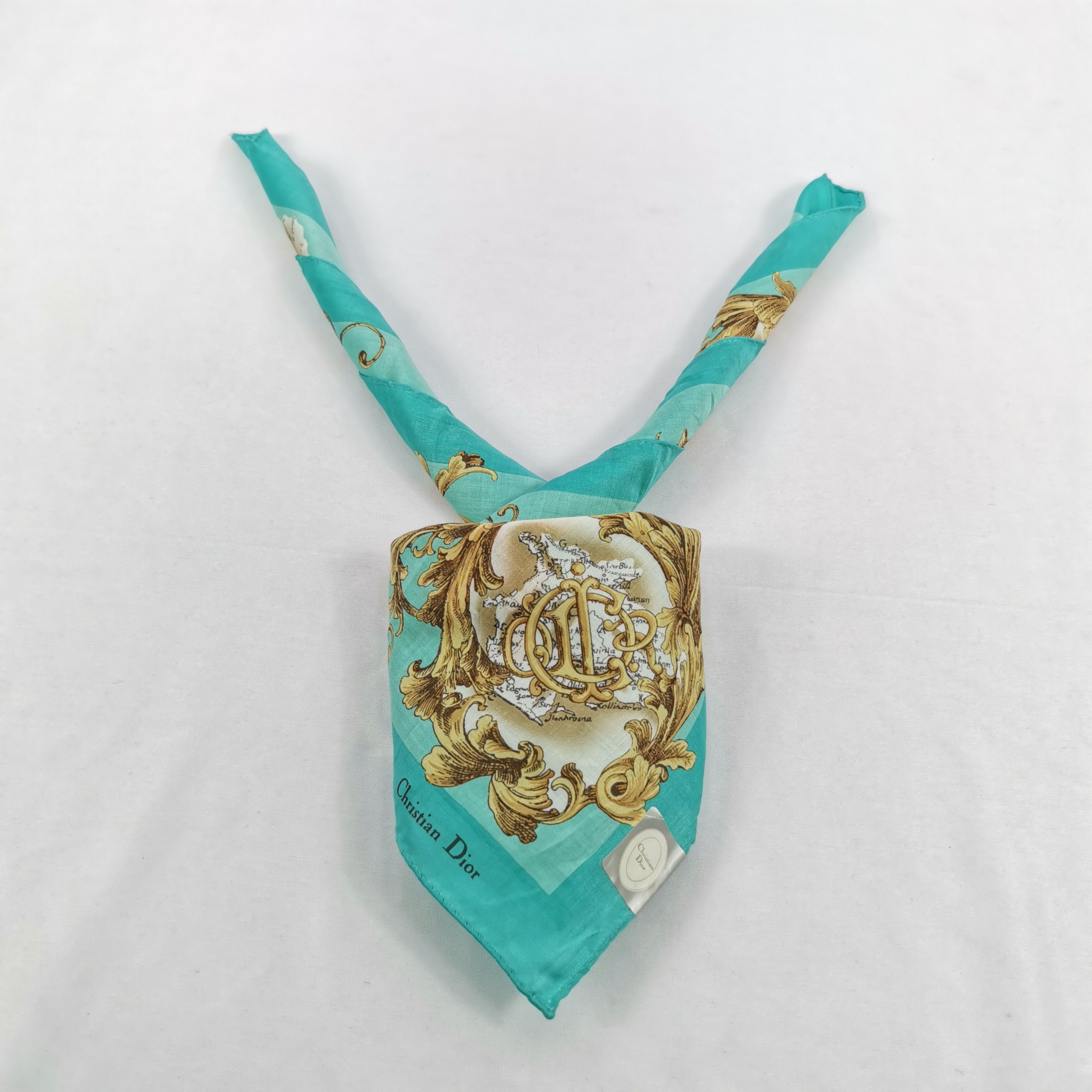Japanese Brand NWT Vintage Christian DIOR Handkerchief Neckerchief Bandana Size ONE SIZE - 3 Thumbnail
