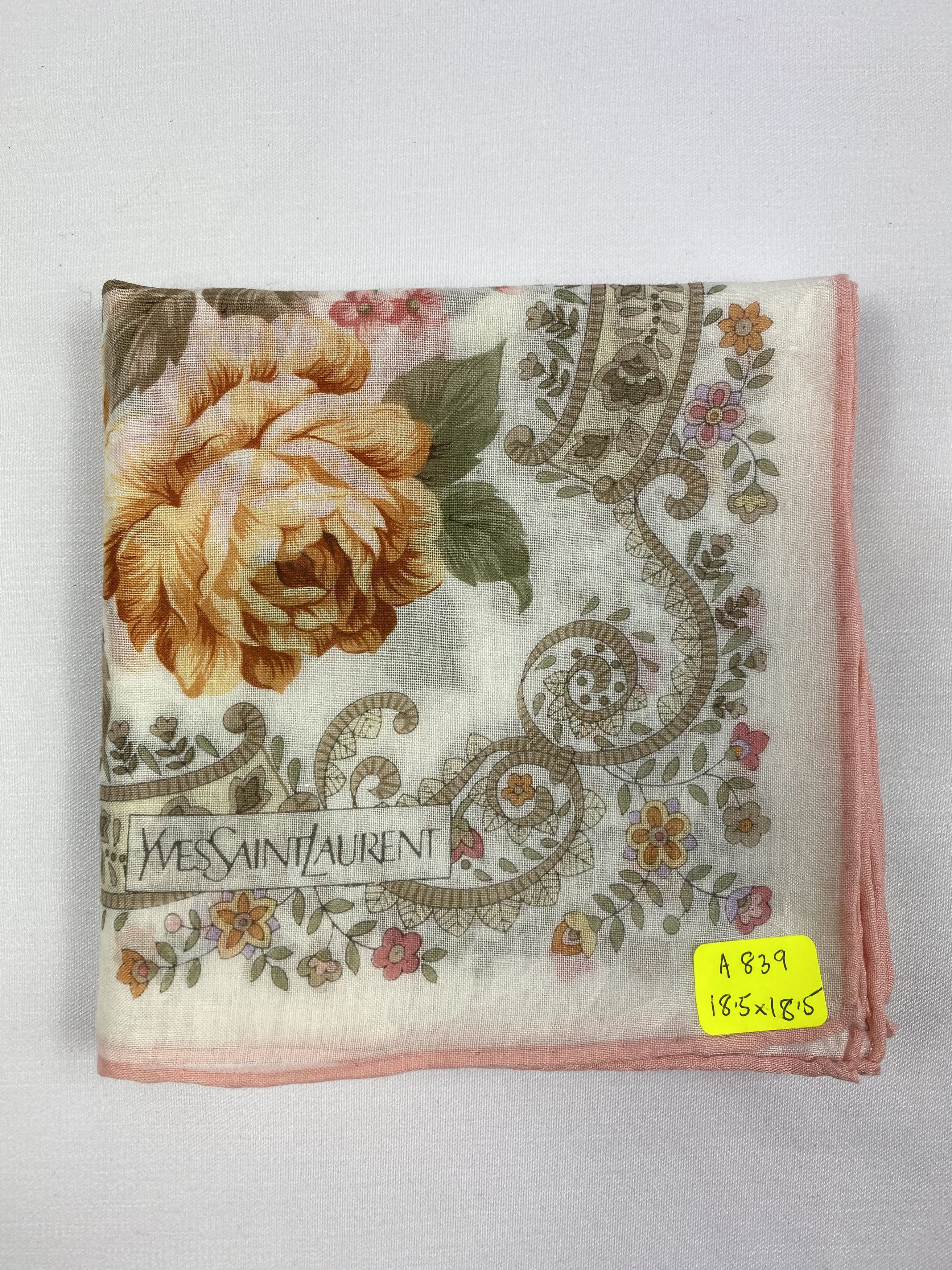 Yves Saint Laurent Yves Saint Laurent Handkerchief / Bandana / Neckerchief Size ONE SIZE - 7 Thumbnail
