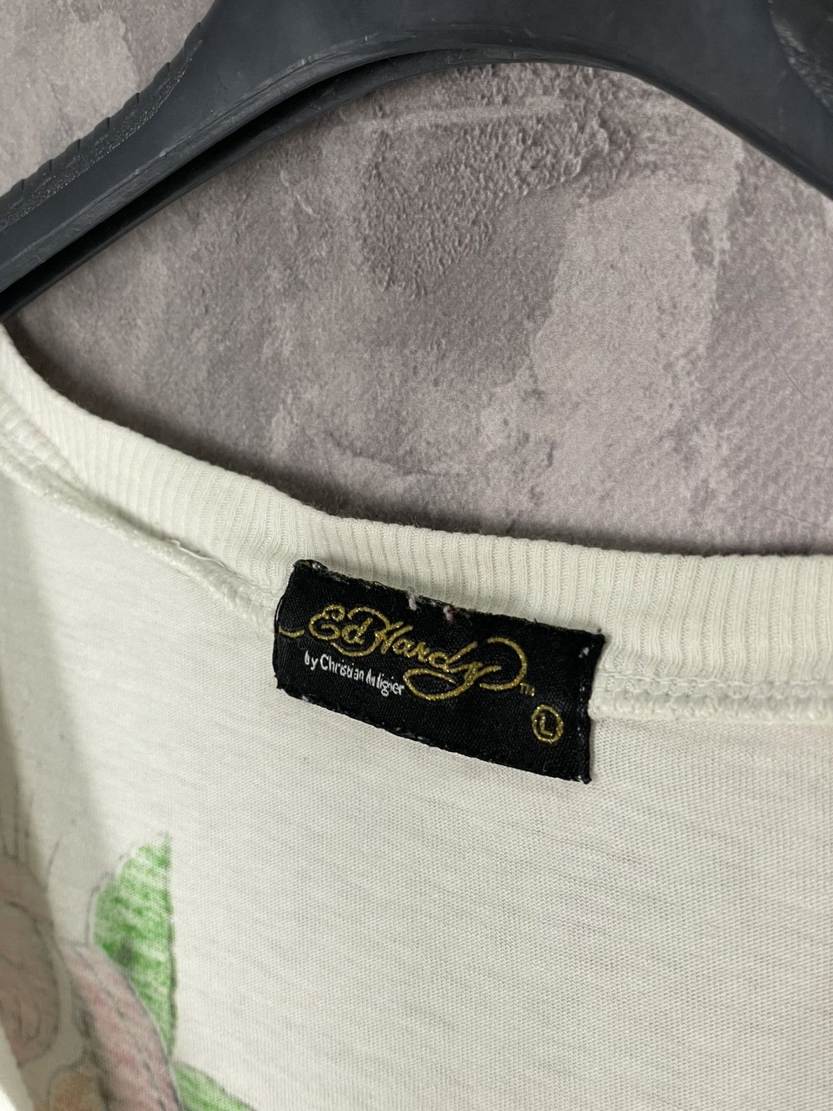 Christian Audigier × Ed Hardy Ed Hardy by Christian Audigier Long Sleeve Y2K Distressed Size L / US 10 / IT 46 - 14 Thumbnail