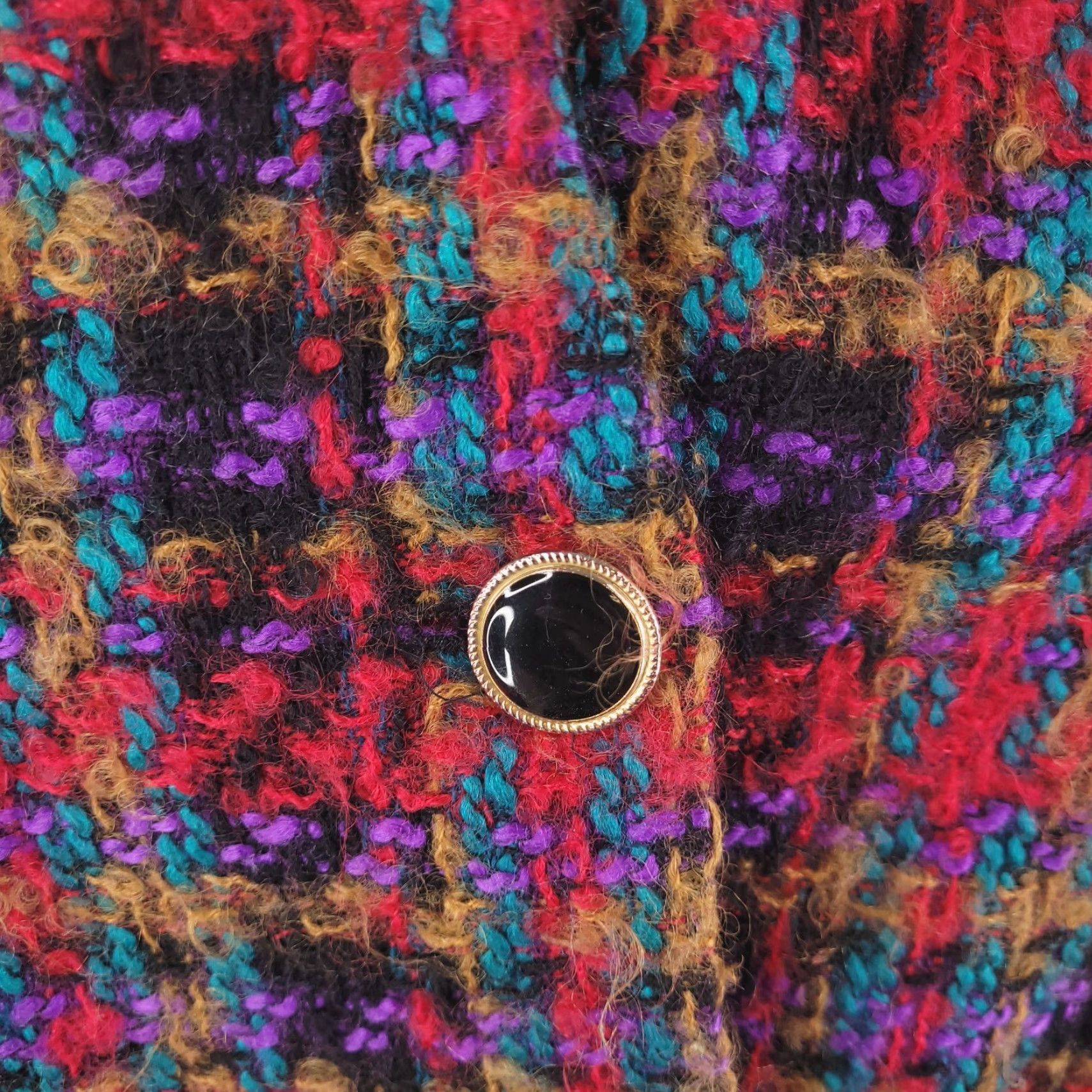 Vintage VINTAGE Valerie Stevens Blazer Womens 6 Wool Mohair Blend Red Check 90s Jacket Mens? Womens? Size M / US 6-8 / IT 42-44 - 3 Thumbnail