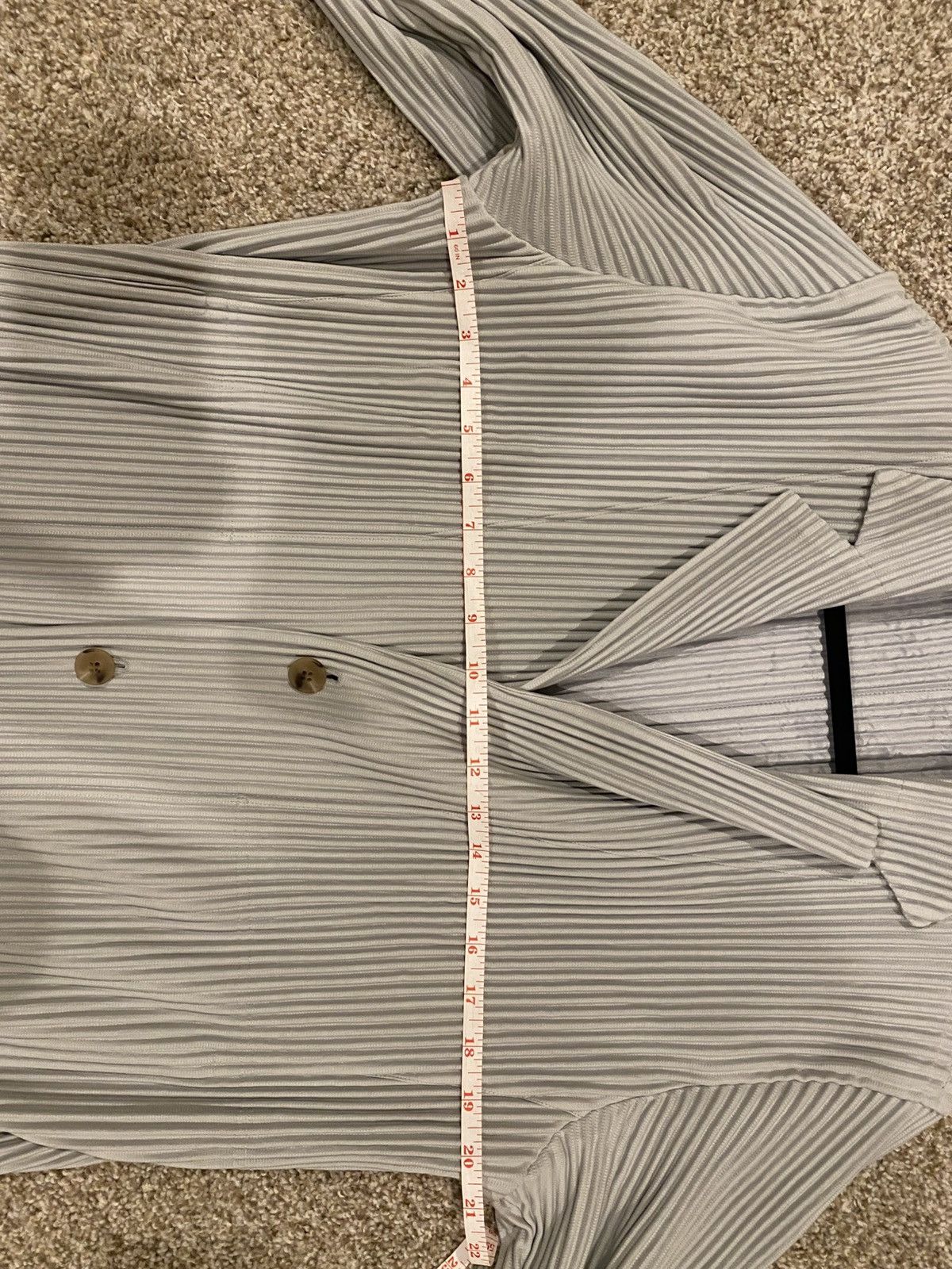 Homme Plisse Issey Miyake Homme Plisse 2-piece blazer grey (blazer sz 2 + pants sz 1) Size 38S - 10 Thumbnail