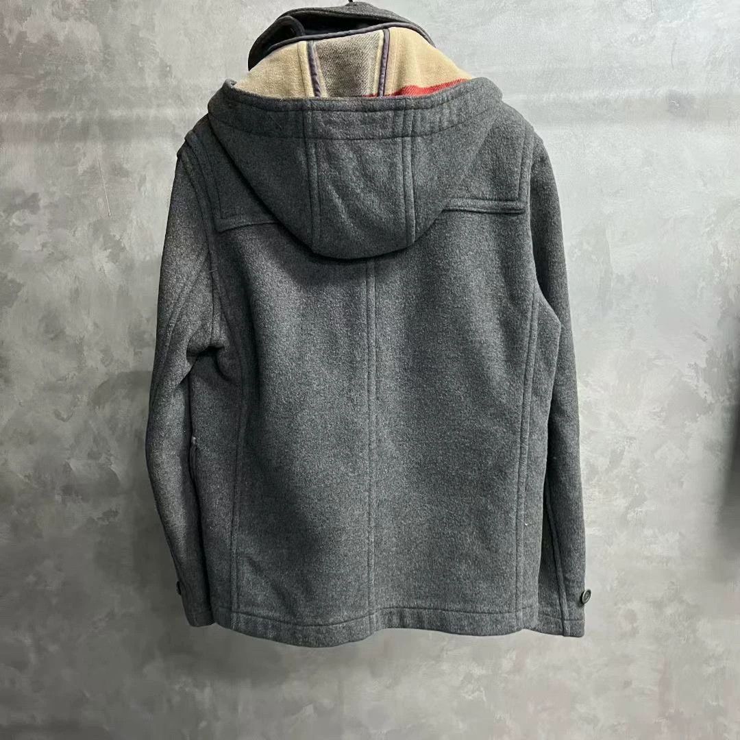 Burberry gray loose hooded jacket by burberry Size US L / EU 52-54 / 3 - 4 Thumbnail