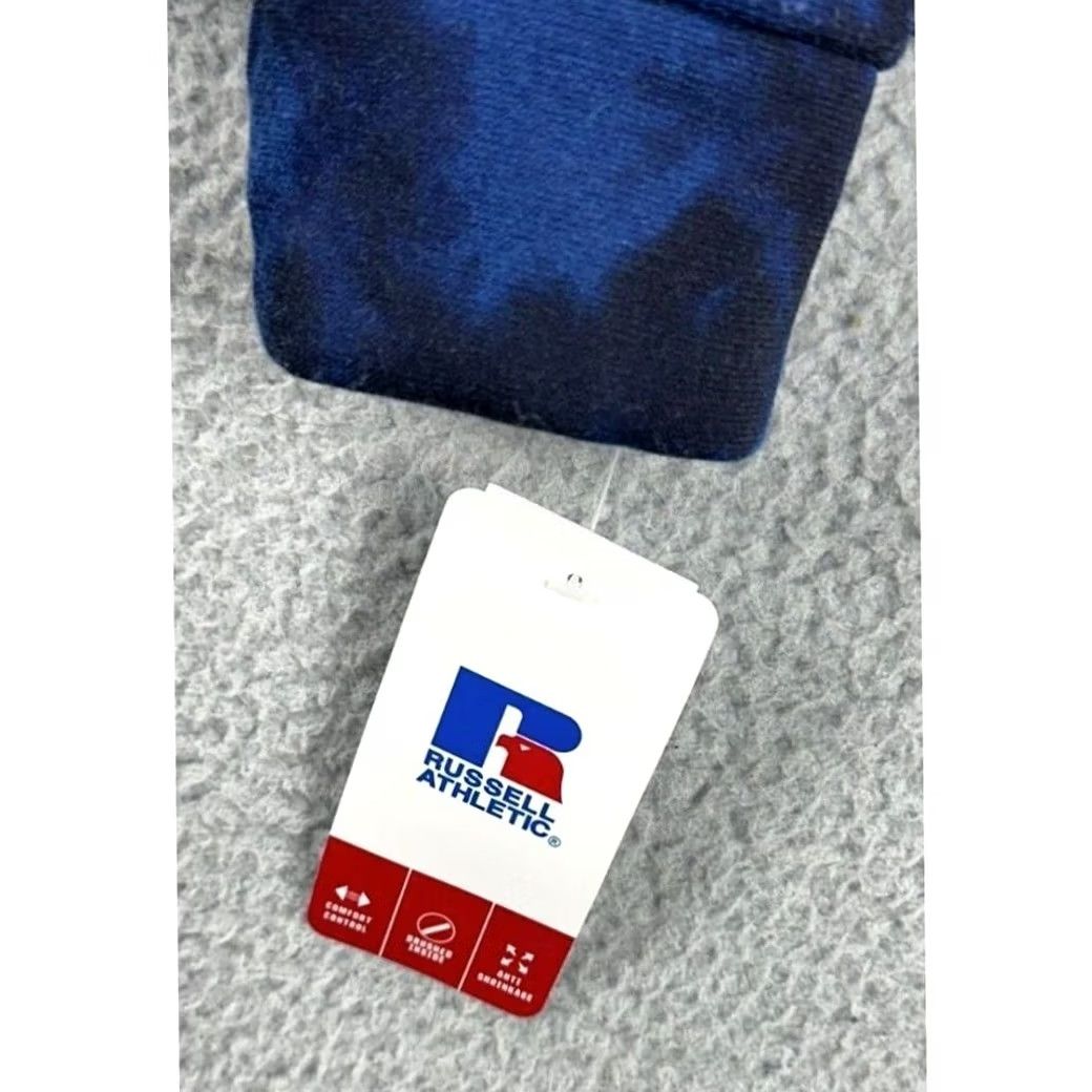 Russell Athletic Russell Athletic Hoodie Sweatshirt Mens Small Blue Tie Dye Regular Pullover Hooded Pocket Drawstring Outdoor Walking Size US S / EU 44-46 / 1 - 2 Thumbnail