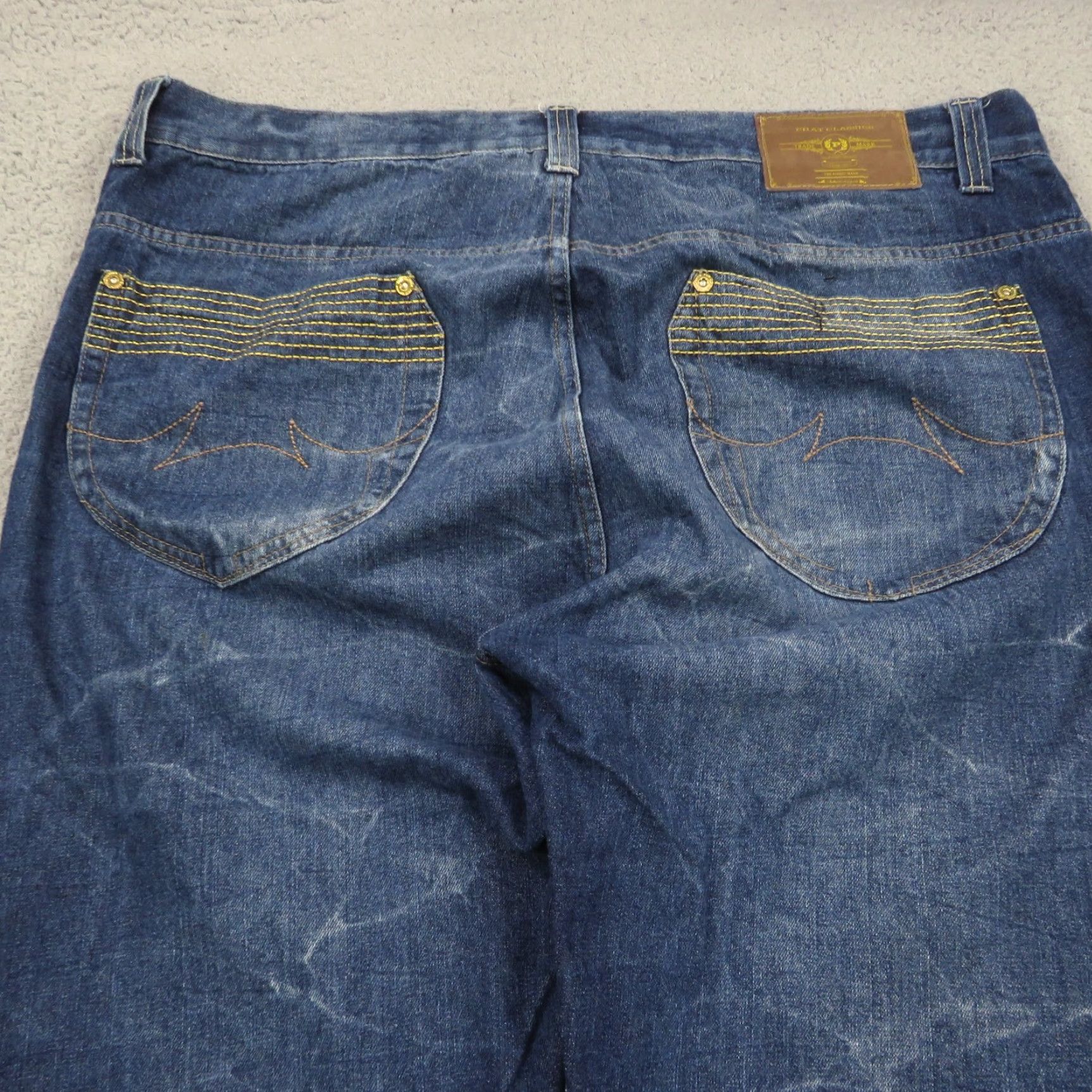 Phat Farm Phat Farm Jeans Men 46 Baggy 90s Skater Grunge VTG Vintage 32in Inseam Blue Denim 5-Pocket Wide-Leg Relaxed Regular 46 in Waist Size US 30 / EU 46 - 4 Thumbnail
