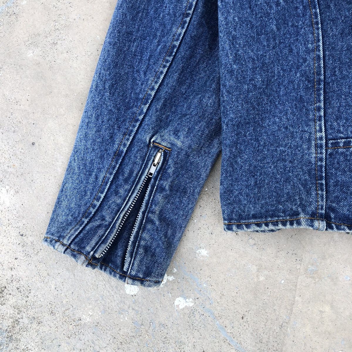 Vintage Vintage Houston Double Collar Riders Motorcycle Denim Jacket Size US M / EU 48-50 / 2 - 20 Thumbnail
