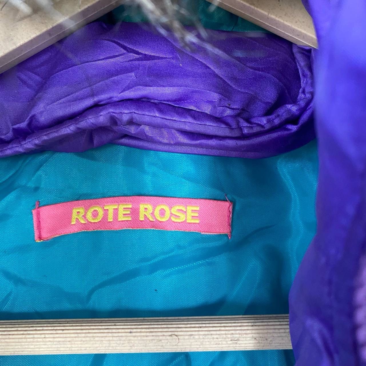 Japanese Brand VintageRote Rose Surf Patchwork Down Puffer Hoodies Zipper Size US XS / EU 42 / 0 - 4 Thumbnail
