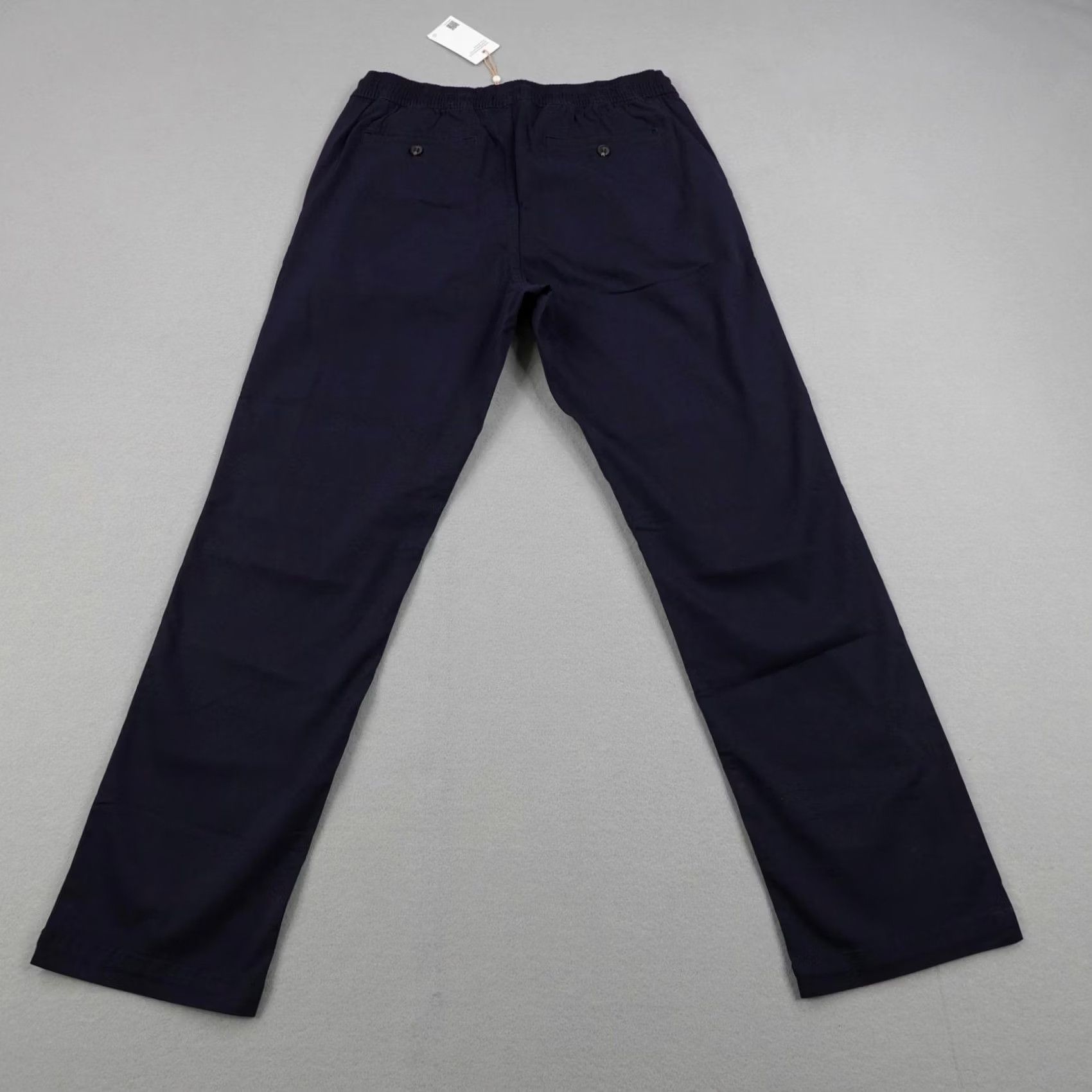 Quince Quince Pants Mens Large Blue Chino Drawstring Organic Cotton Blend Weekend NEW Size US 33 - 4 Thumbnail
