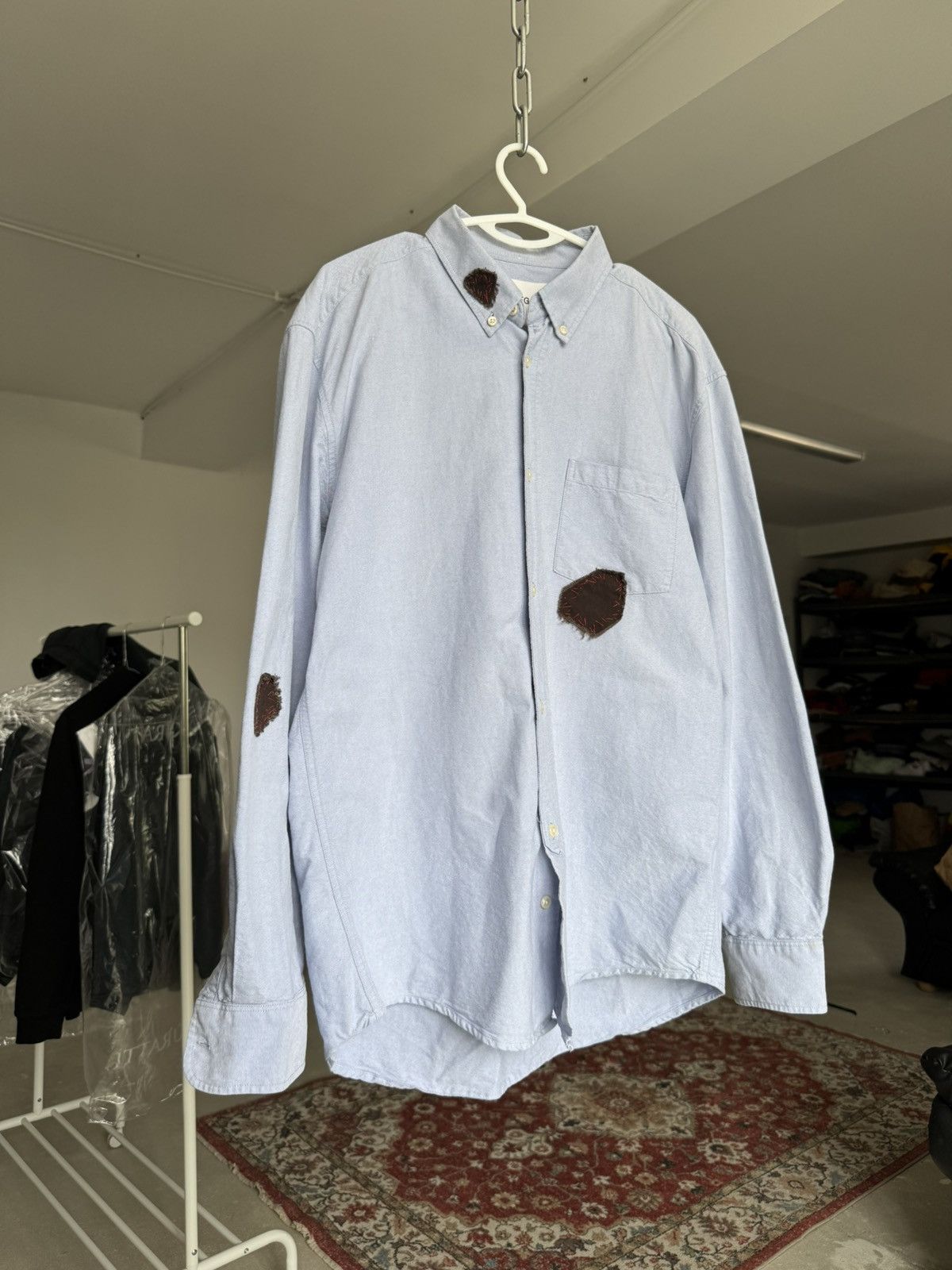 Our Legacy Our Legacy Shirt Customed Oxford Blue Size US L / EU 52-54 / 3 - 7 Thumbnail