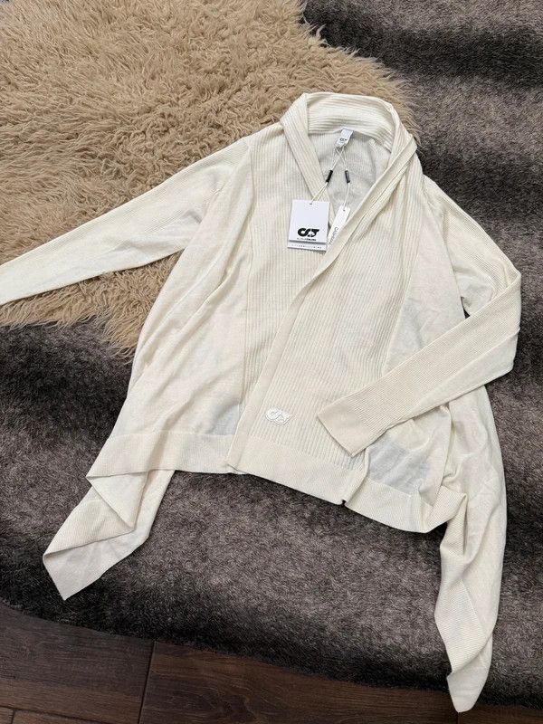 Other Cream Cashmire Ribbed Open-Front Cardigan AlphaTauri Size S / US 4 / IT 40 - 10 Thumbnail