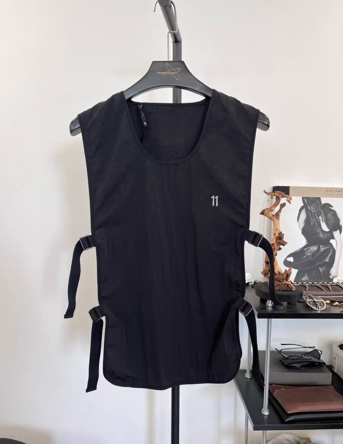 11 By Boris Bidjan Saberi 11ByBBS Letter-Embroidered Nylon Layering Vest Size US M / EU 48-50 / 2 - 1 Thumbnail