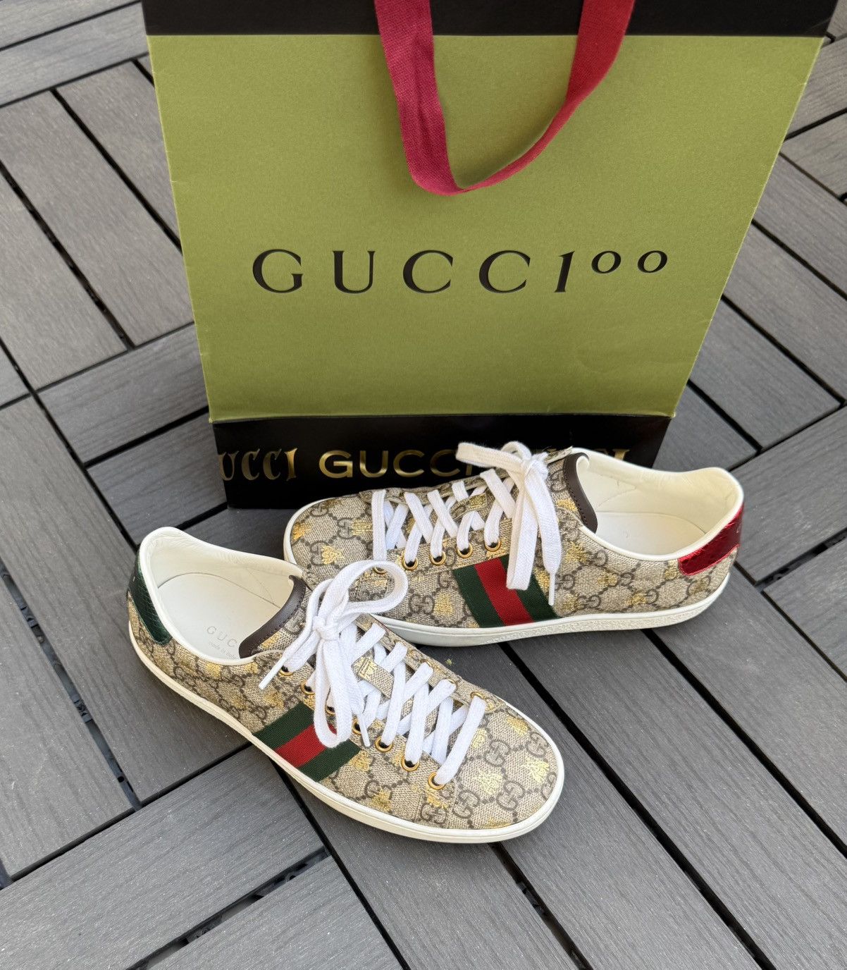 Gucci Gucci Ace GG supreme sneakers Size US 6 / IT 36 - 1 Thumbnail