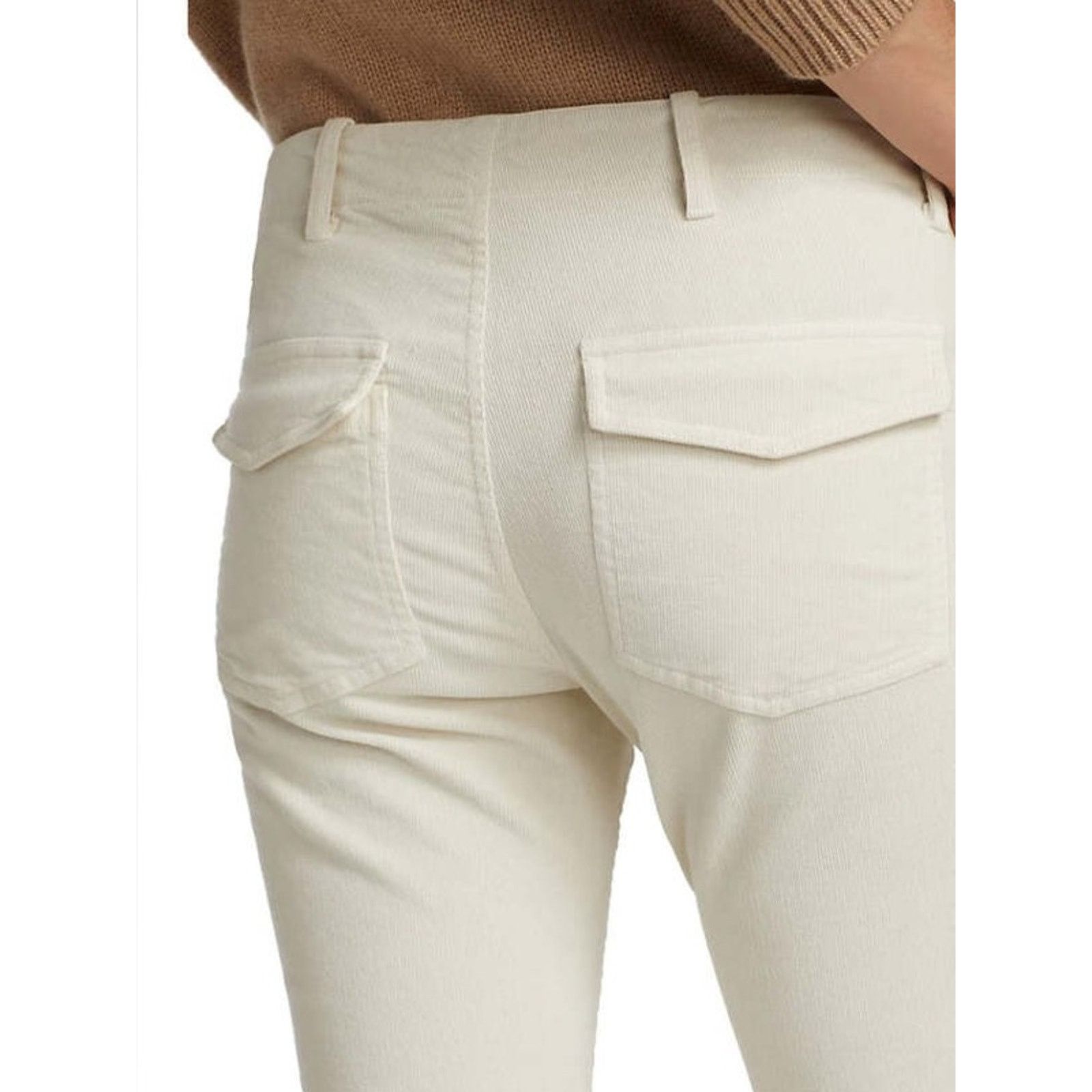 Nili Lotan NILI LOTAN $390 Jenna Corduroy Pant Winter White Womens 8 Size 30" / US 8 / IT 44 - 11 Thumbnail