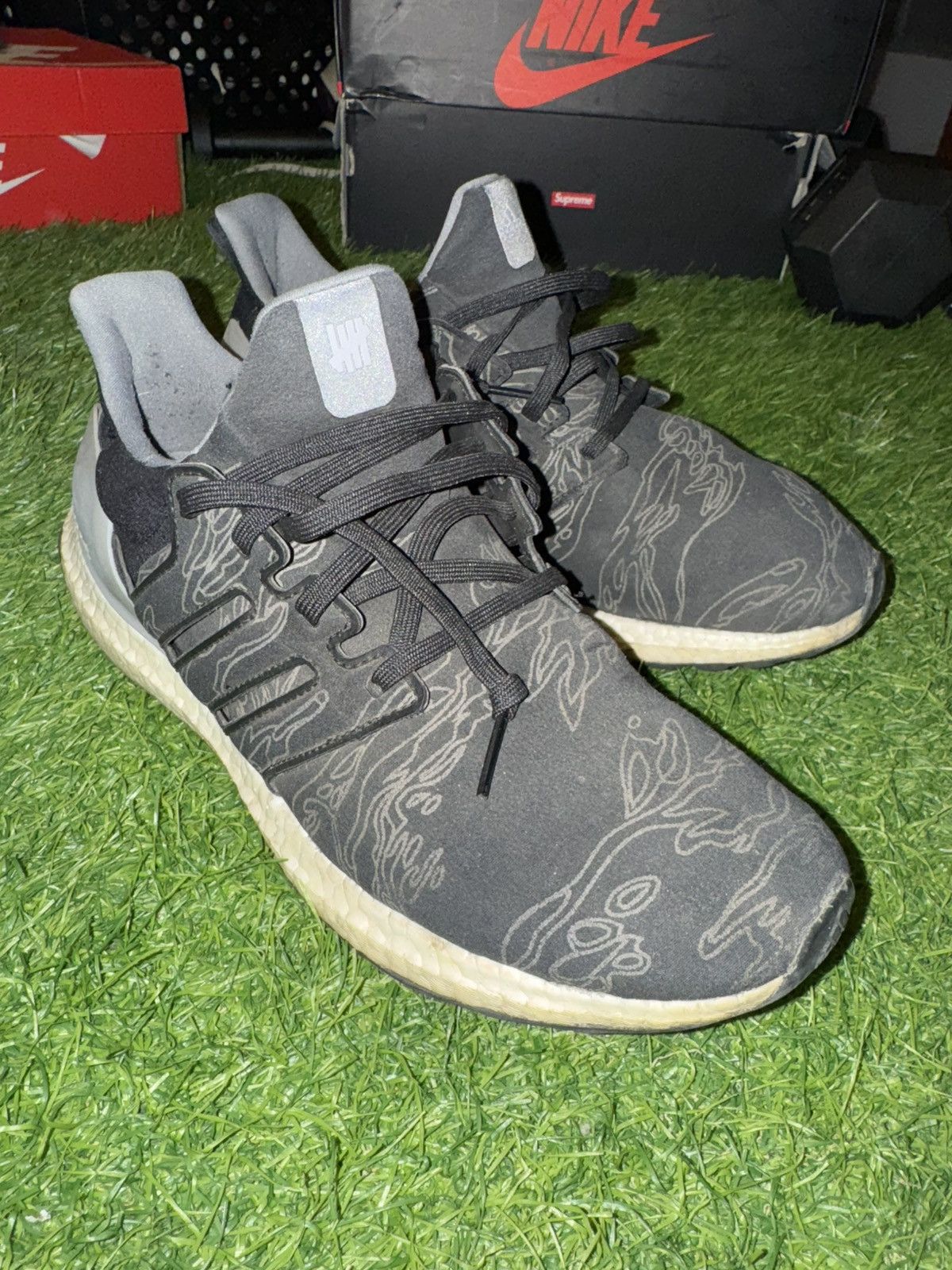 Adidas × Undefeated Adidas Ultra Boost x Undefeated Black Clear Onix Sneakers Size US 9.5 / EU 42-43 - 1 Thumbnail