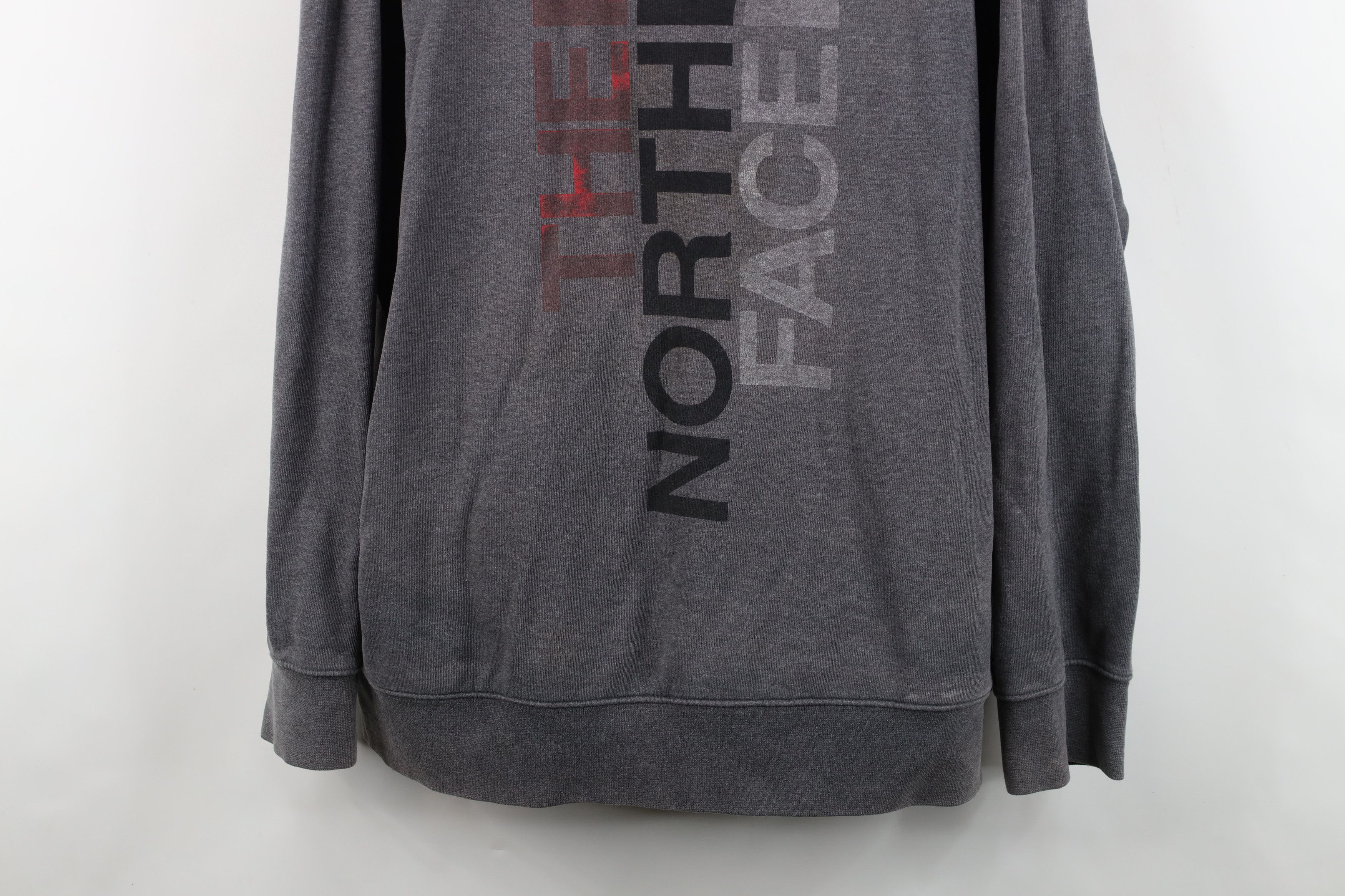 The North Face Vintage Y2K The North Face Spell Out Big Logo Hoodie Gray Size US XXL / EU 58 / 5 - 3 Thumbnail