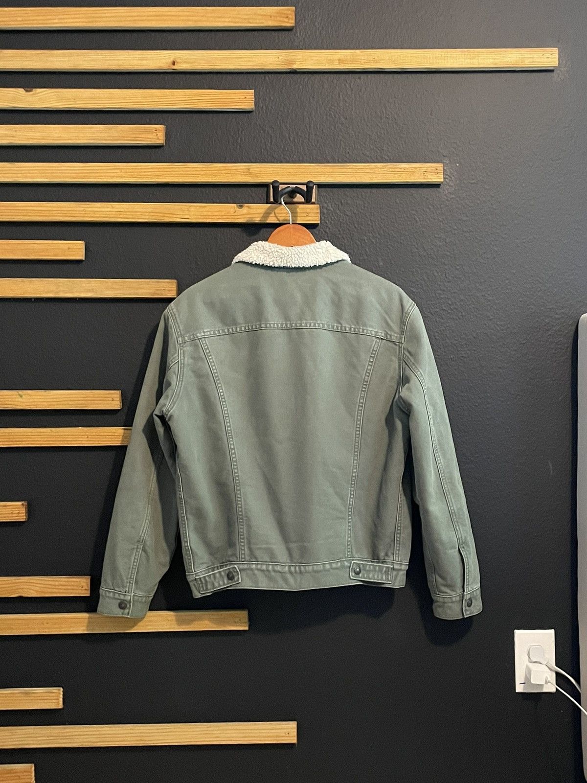 Levi's Made & Crafted Canvas Sherpa Trucker Jacket Size US M / EU 48-50 / 2 - 3 Thumbnail