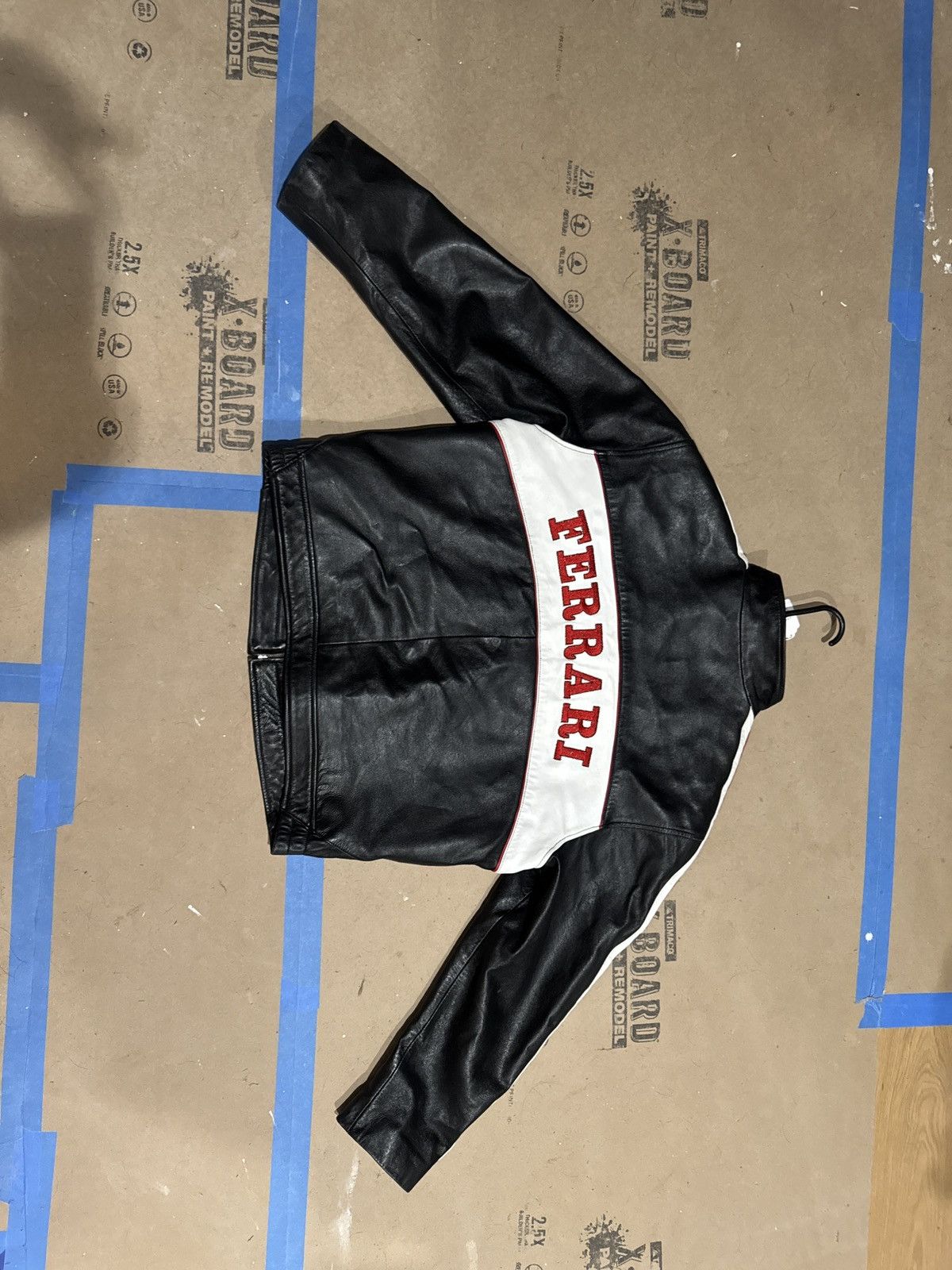 Vintage Ferrari Leather Zip Up Jacket Size US L / EU 52-54 / 3 - 2 Thumbnail