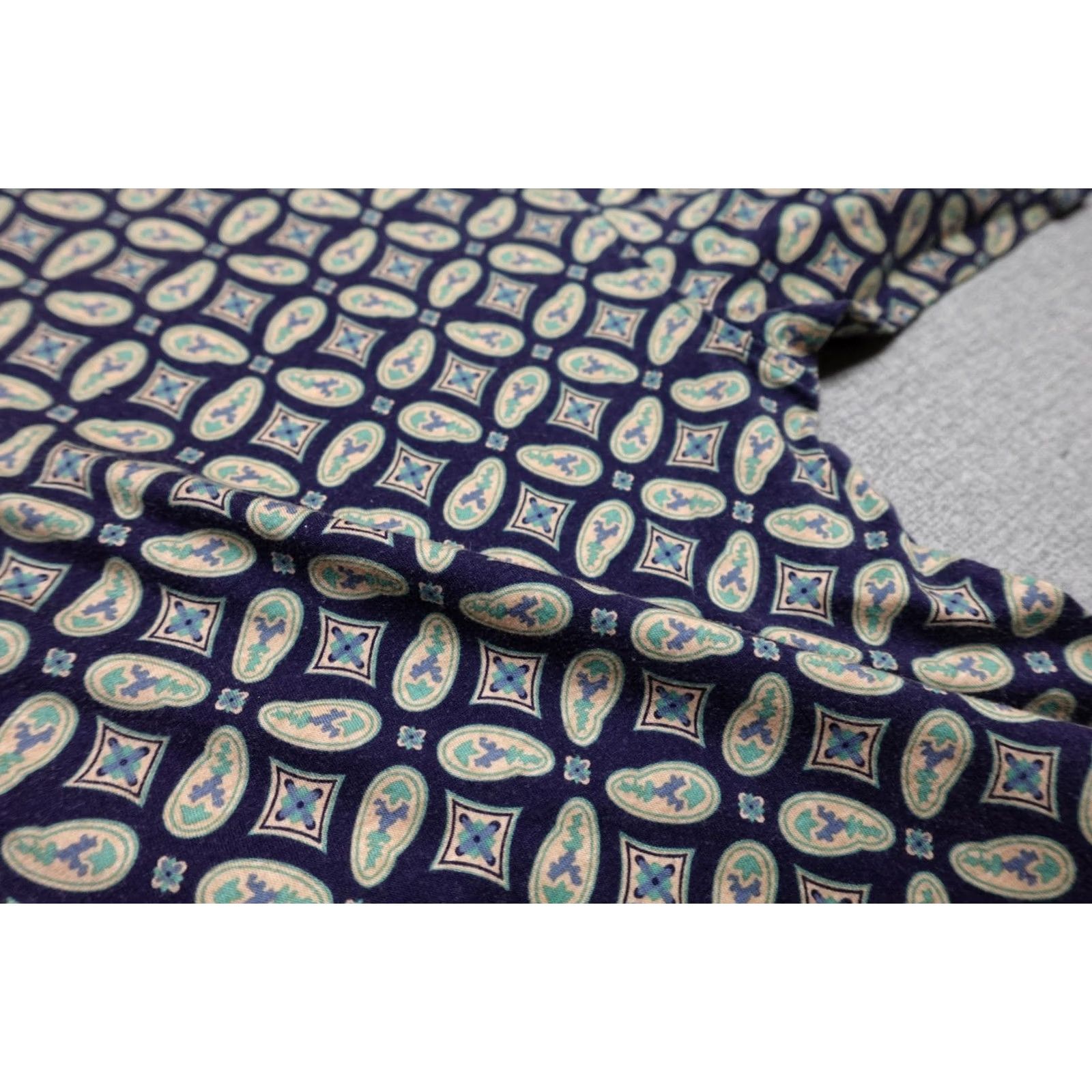 Vintage Vintage Golf Polo Mens Large Blue Paisley All Over Print Fairway Sport Stretch Shirt Size US L / EU 52-54 / 3 - 3 Thumbnail