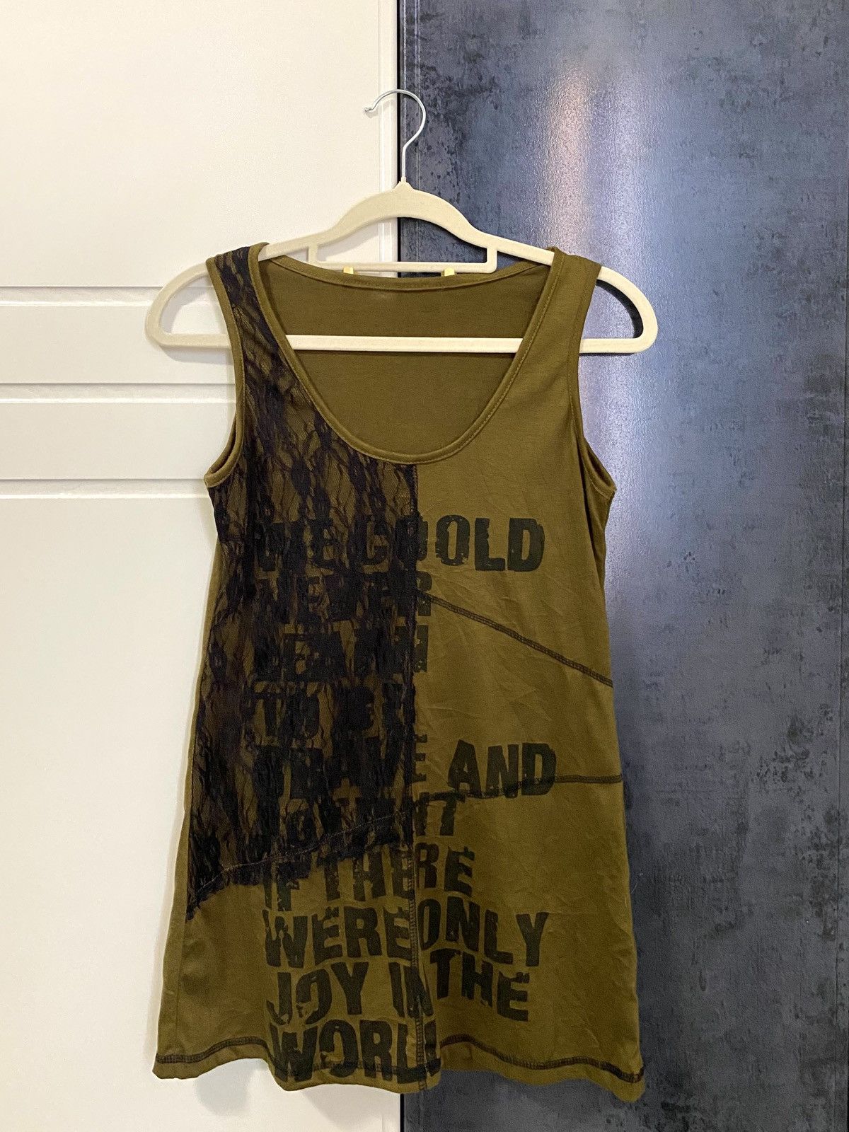 Yasuyuki Ishii JAPANESE BRAND EDGE LINE PUNK GOTHIC SLEEVELESS TANK TOP Size US S / EU 44-46 / 1 - 4 Thumbnail