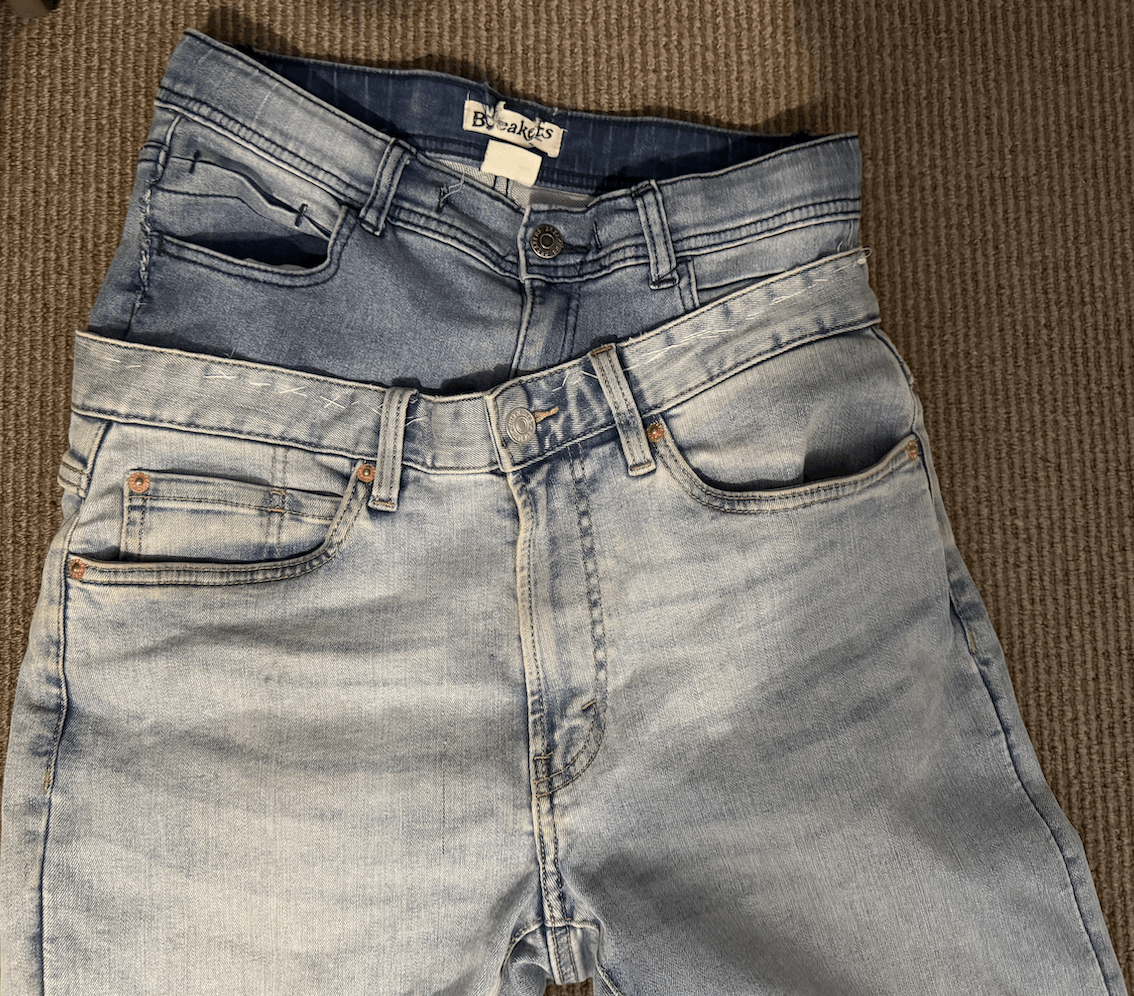 Vintage Light Blue Washed Slim Flared Denim Jeans Size US 28 / EU 44 - 2 Thumbnail