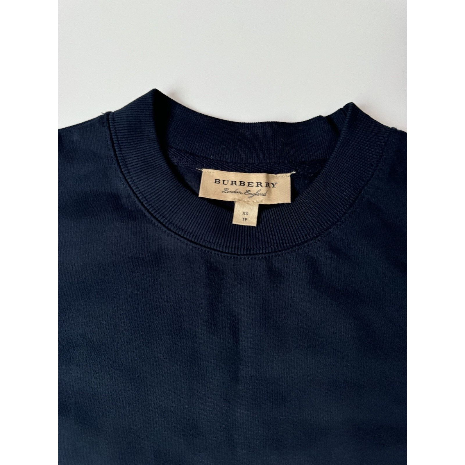 Burberry BURBERRY LOGO OVERSIZE SWEATER Size XS Navy Size US XS / EU 42 / 0 - 3 Thumbnail