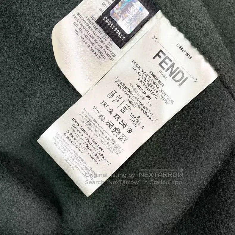 Other Fendi Cashmere Faux Fur Mixed Jacket Size XXS / US 00 / IT 34 - 4 Thumbnail