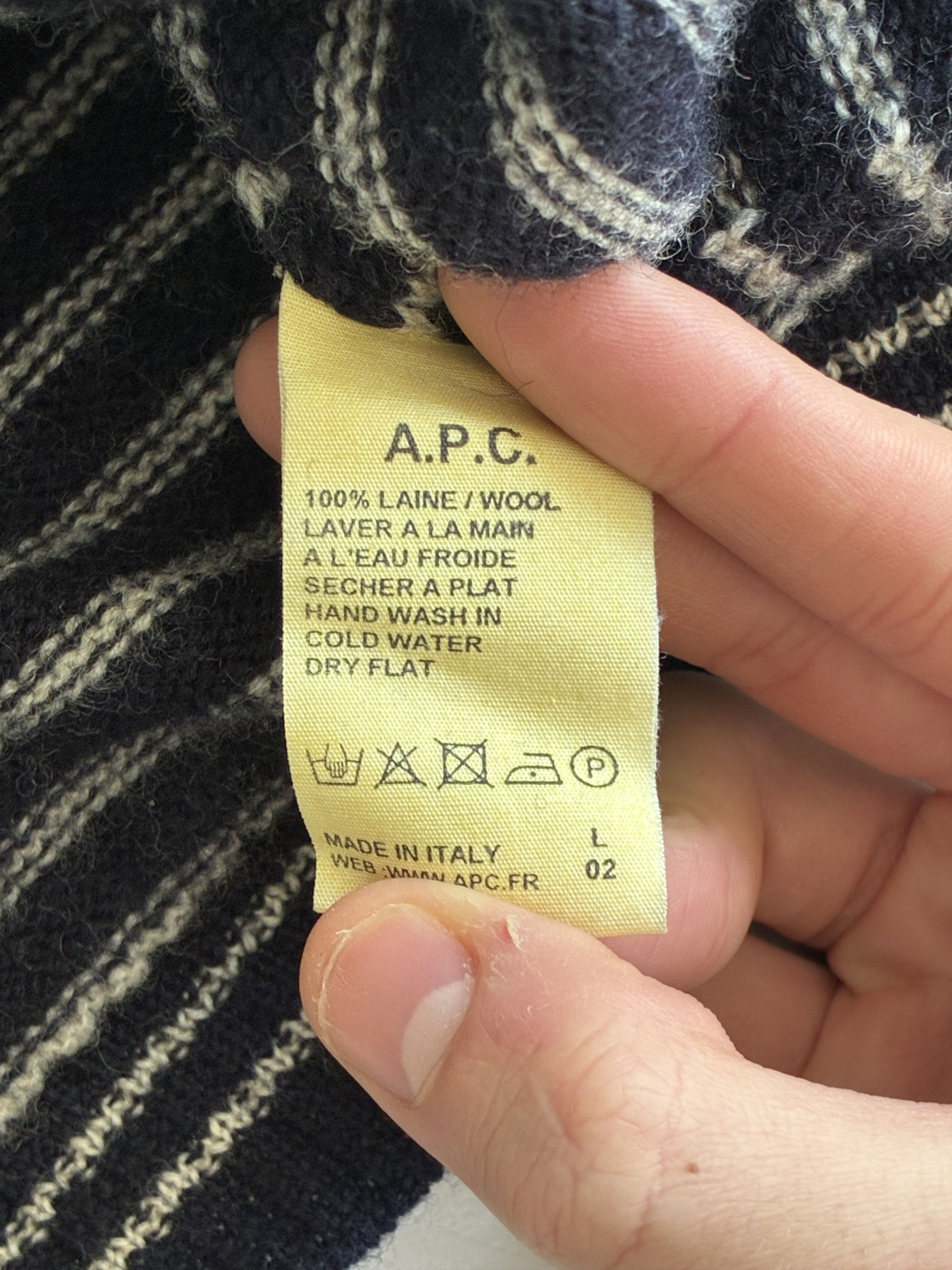 A.P.C. Vintage A.P.C. Wool Striped Henley Size US M / EU 48-50 / 2 - 7 Thumbnail