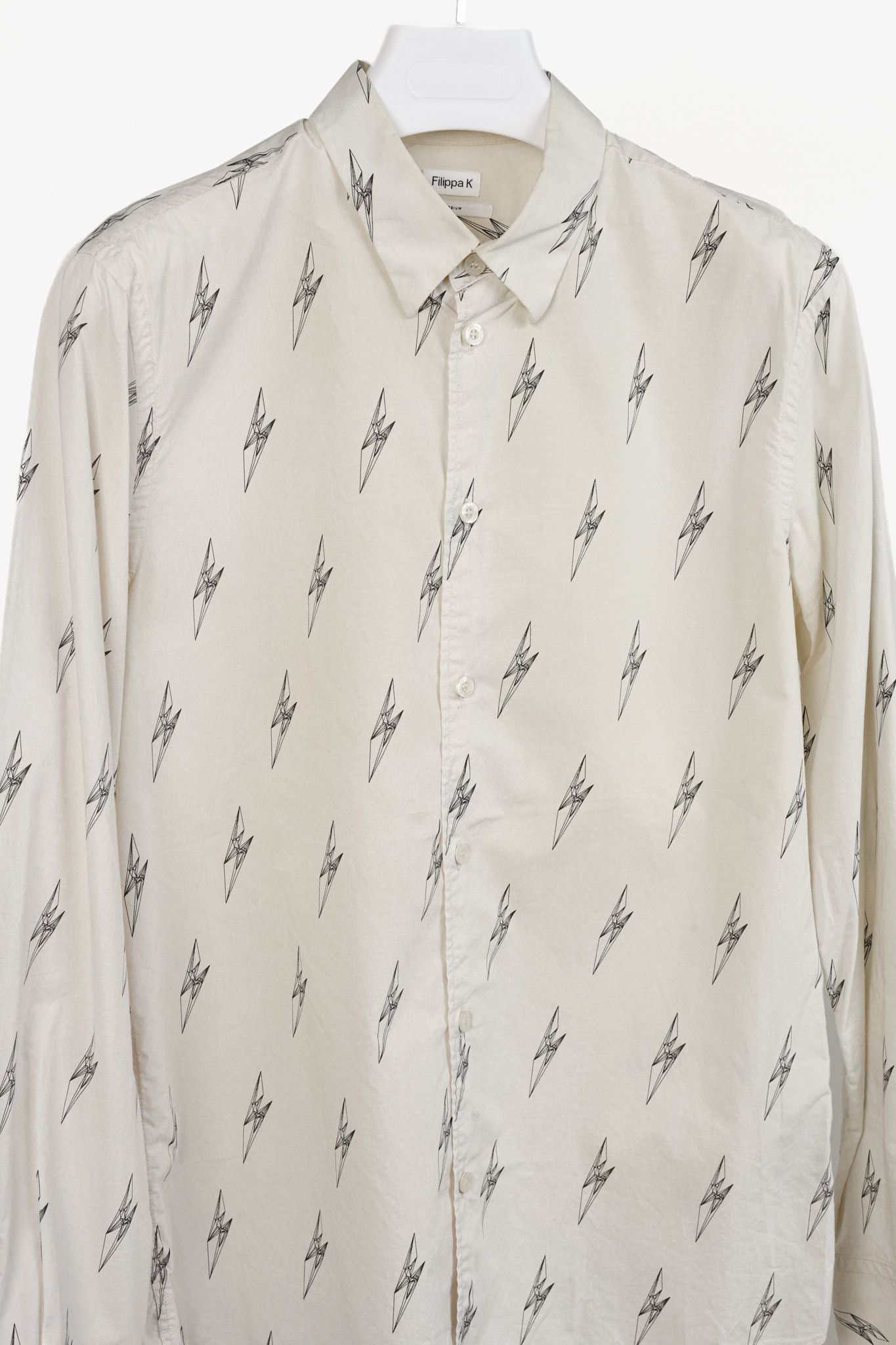 Filippa K Filippa K Off White Geometric Print Button Up S Size M / US 6-8 / IT 42-44 - 3 Thumbnail